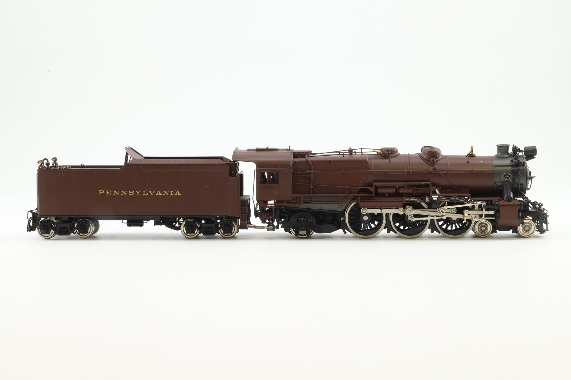 Precision Scale HO Brass 15708.2 Steam Loco PRR Class K4s 4-6-2 Unnumbered - Tuscan Red w/ decals