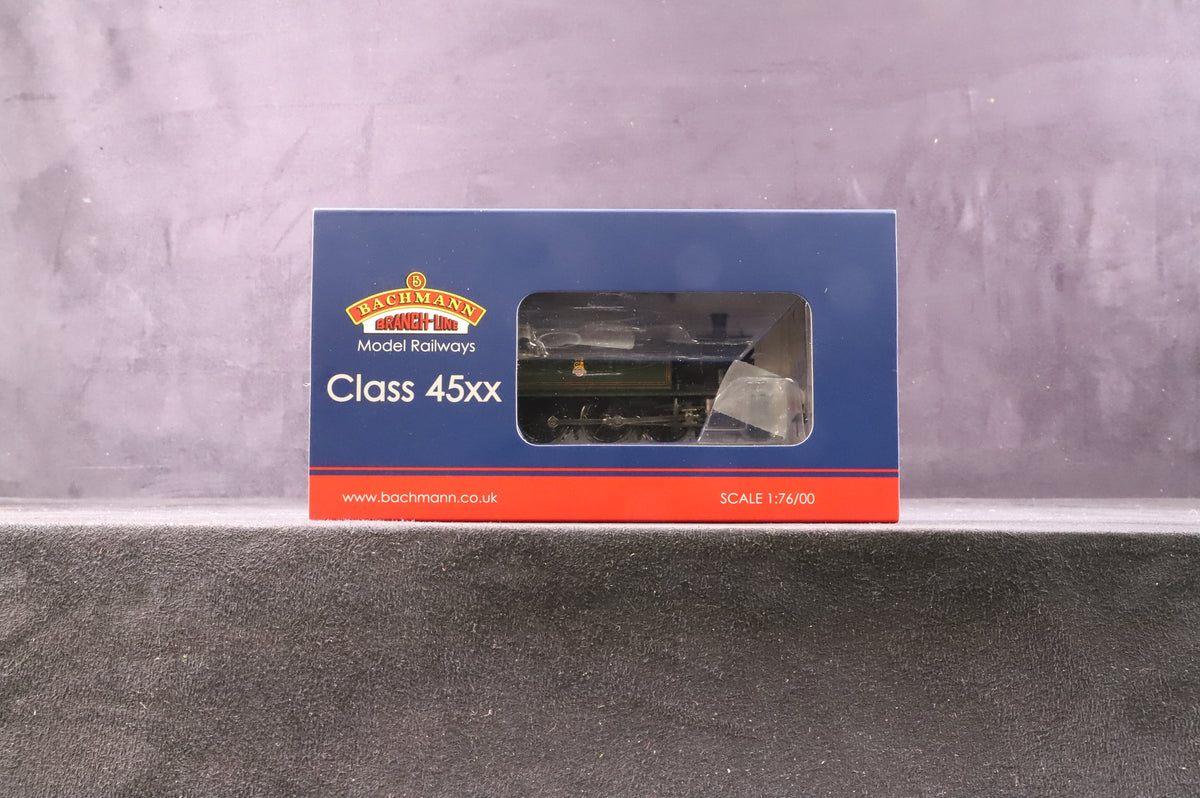 Bachmann OO 32-132 GWR 45xx Prairie Tank &#39;4562&#39; BR Lined Green E/Emblem