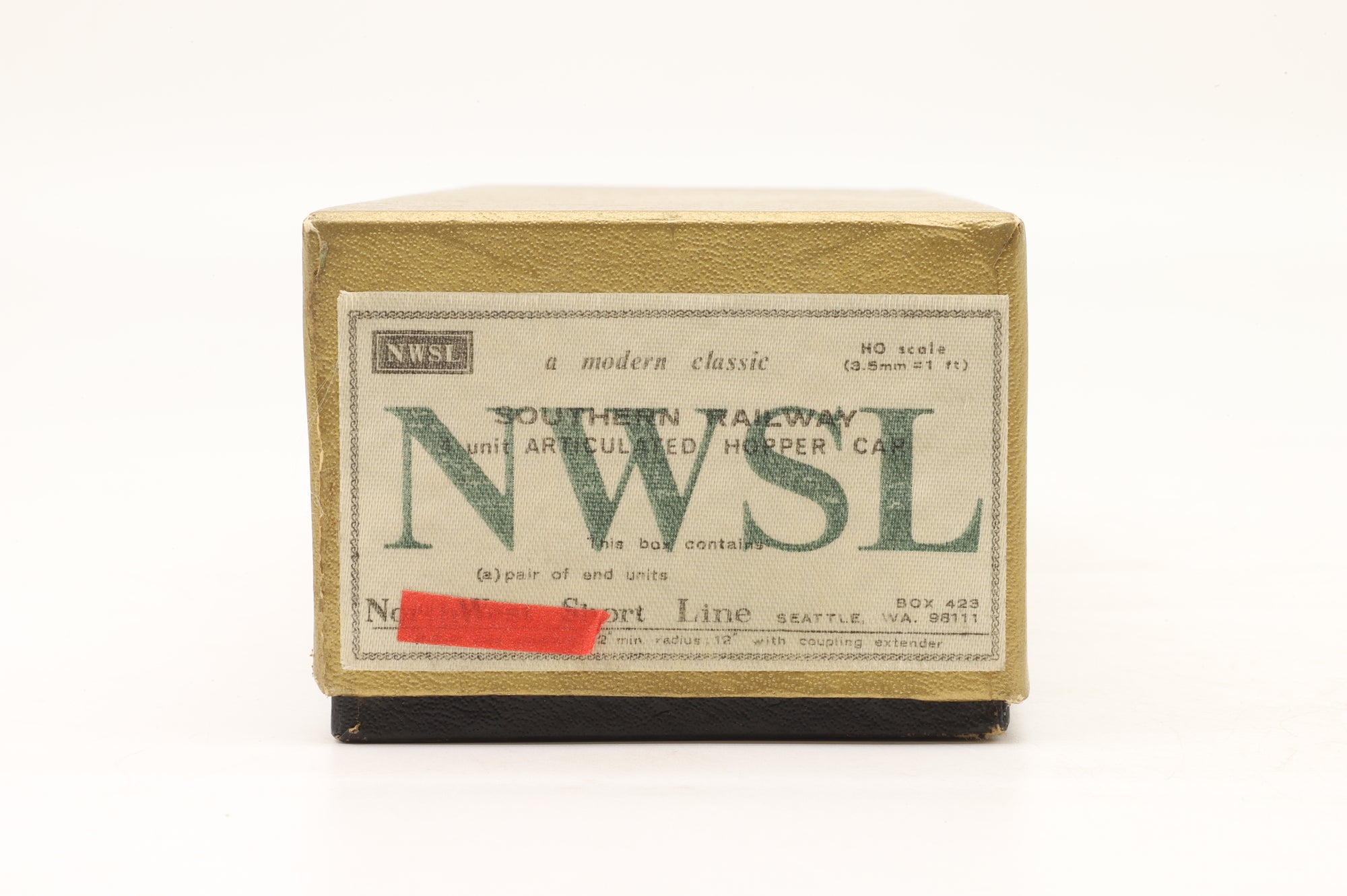 North West Short Line HO Brass Southern Railway Articulated Hopper Cars Unpainted Brass