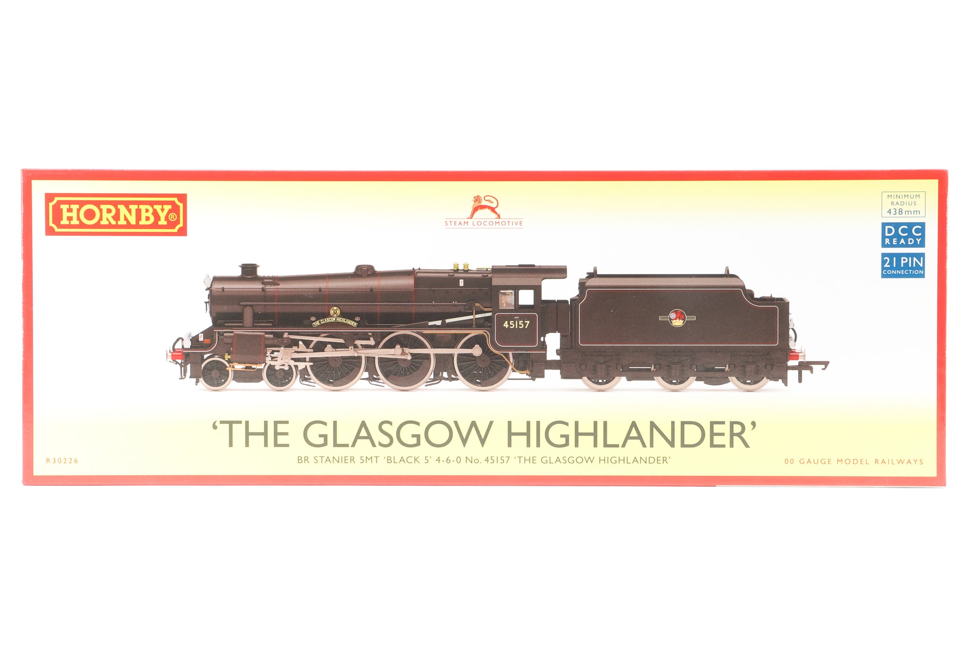 Hornby OO R30226 BR Stanier 5MT '45157' 'The Glasgow Highlander' BR Black L/C
