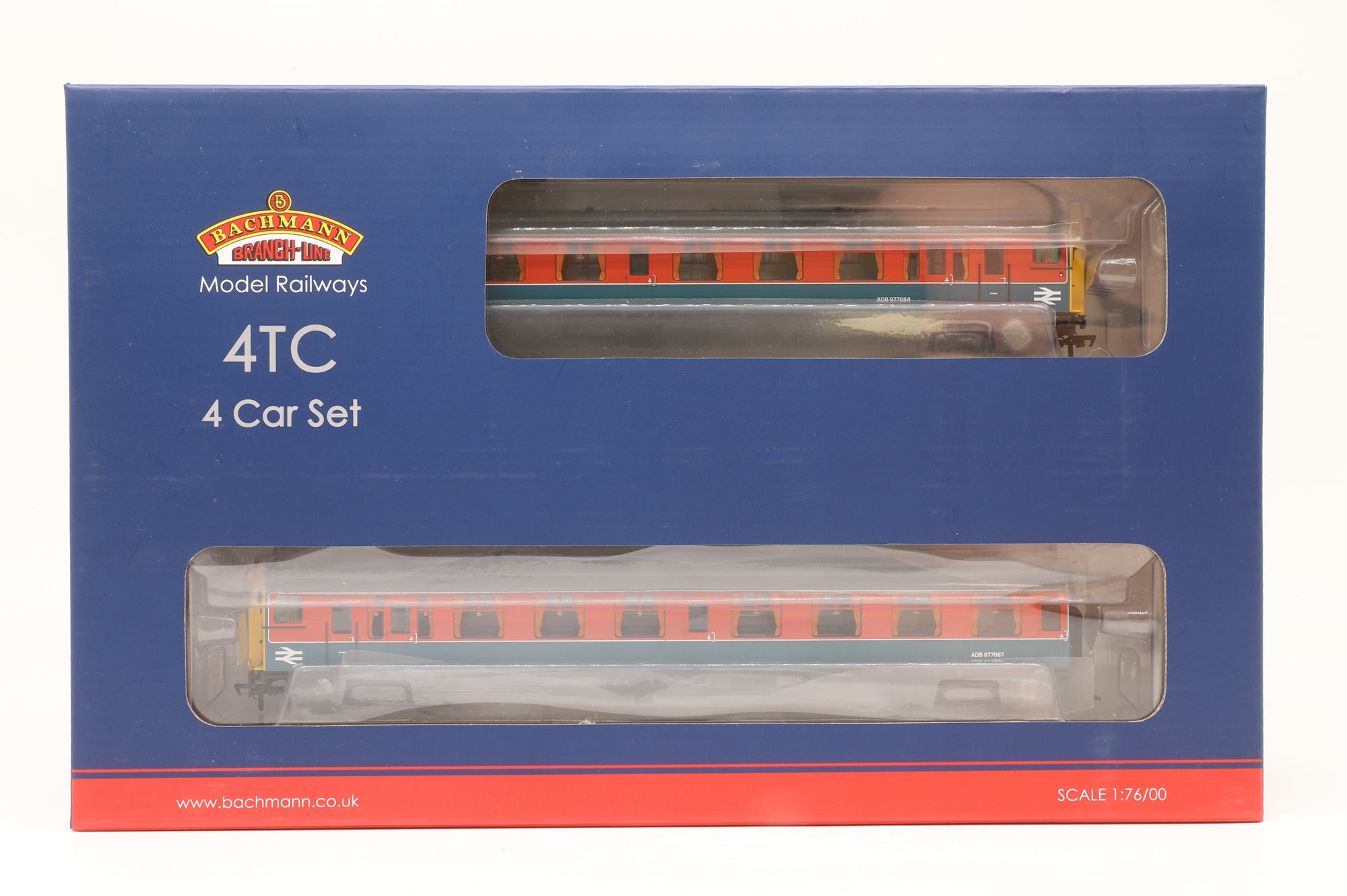 Bachmann OO 32-646Z Class 438 4TC Unit 8007 BR Research Department Red & Blue Excl. Kernow Model Rail Centre