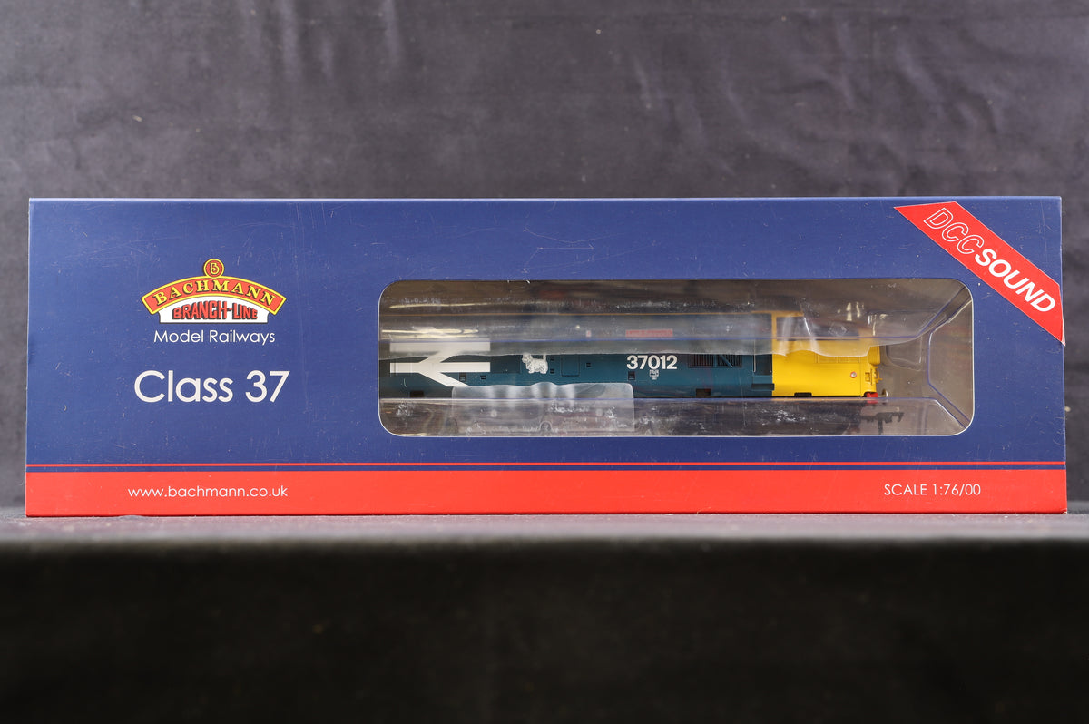 Bachmann OO 32-790ADS Class 37/0 &#39;37012&#39; &#39;Loch Rannoch&#39; BR Blue Large Logo, DCC Sound