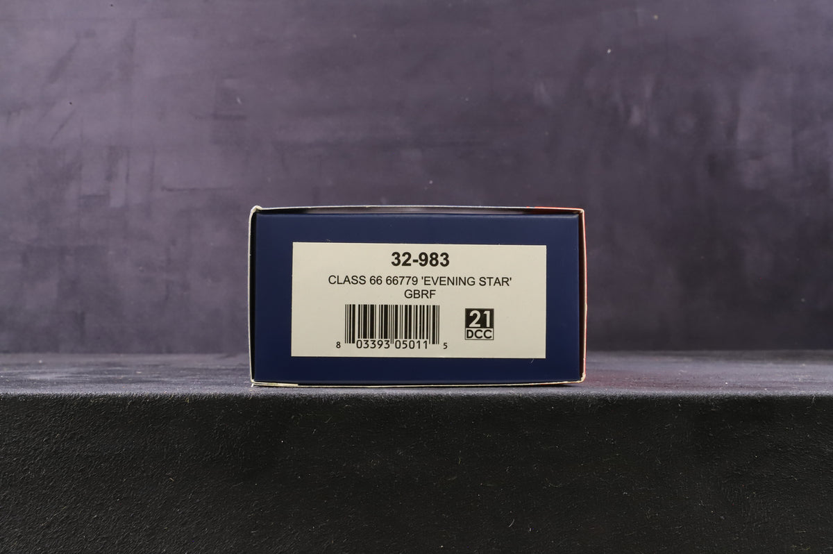 Bachmann OO 32-983 Class 66 66779 &#39;Evening Star&#39; in GBRF Heritage Green