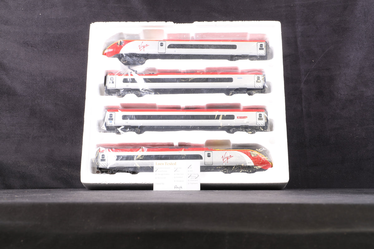 Dapol OO D390-2 Virgin Pendolino &#39;Red Revolution&#39; 4-Car EMU