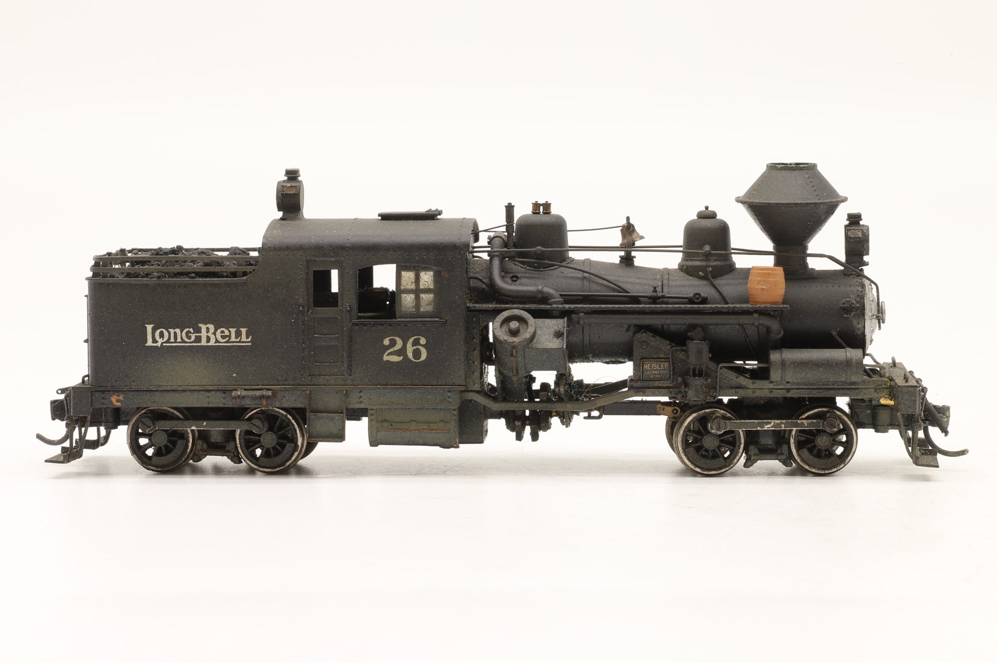 United Scale Models HO Brass Heisler Steam Locomotive '26' Weathered Custom Painted