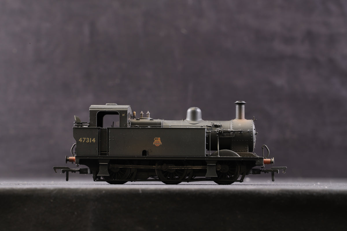 Bachmann OO 32-232 Class 3F Jinty &#39;47314&#39; BR Black L/Crest,  Re-No&#39;d &amp; Weathered