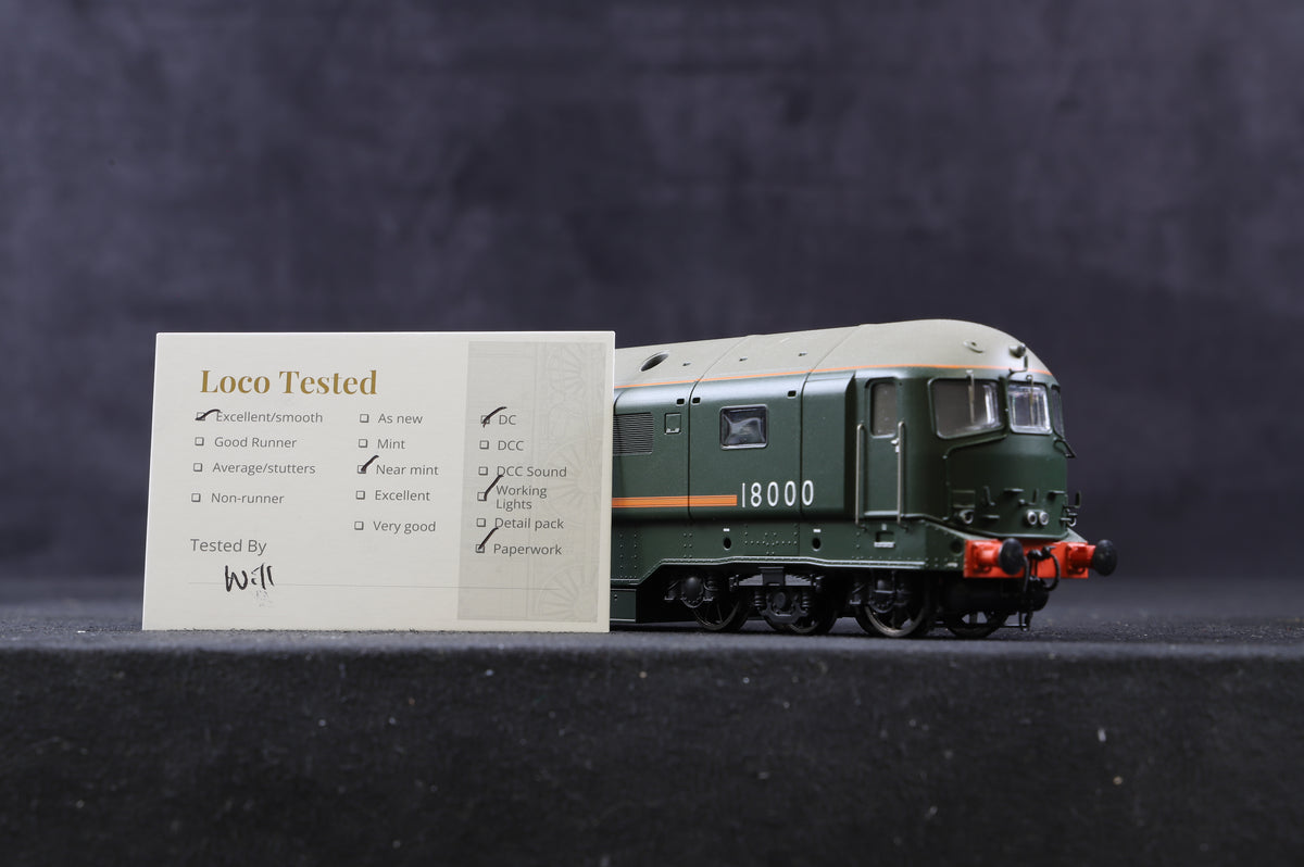 Heljan OO 1802 &#39;18000&#39; BR Green L/C