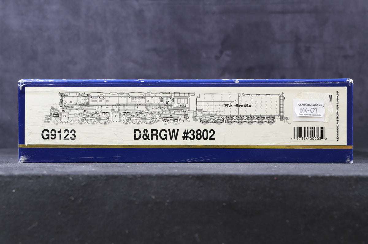 Gensis HO G9123 4-6-6-4 &#39;Challenger&#39; Denver &amp; Rio Grande Western &#39;3802&#39;, DCC Sound