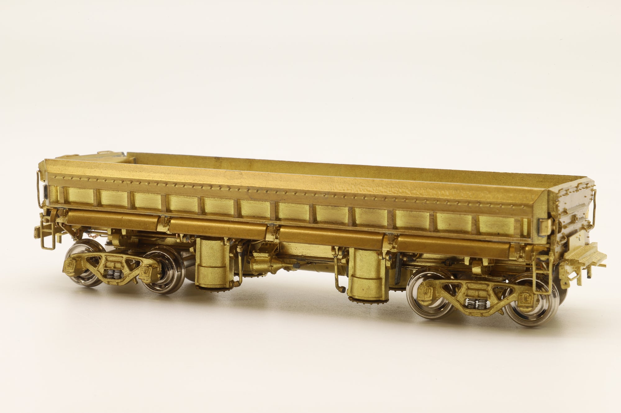 Overland Models HO Brass 1371 Austin Western 30yd Air Dump Car Unpainted