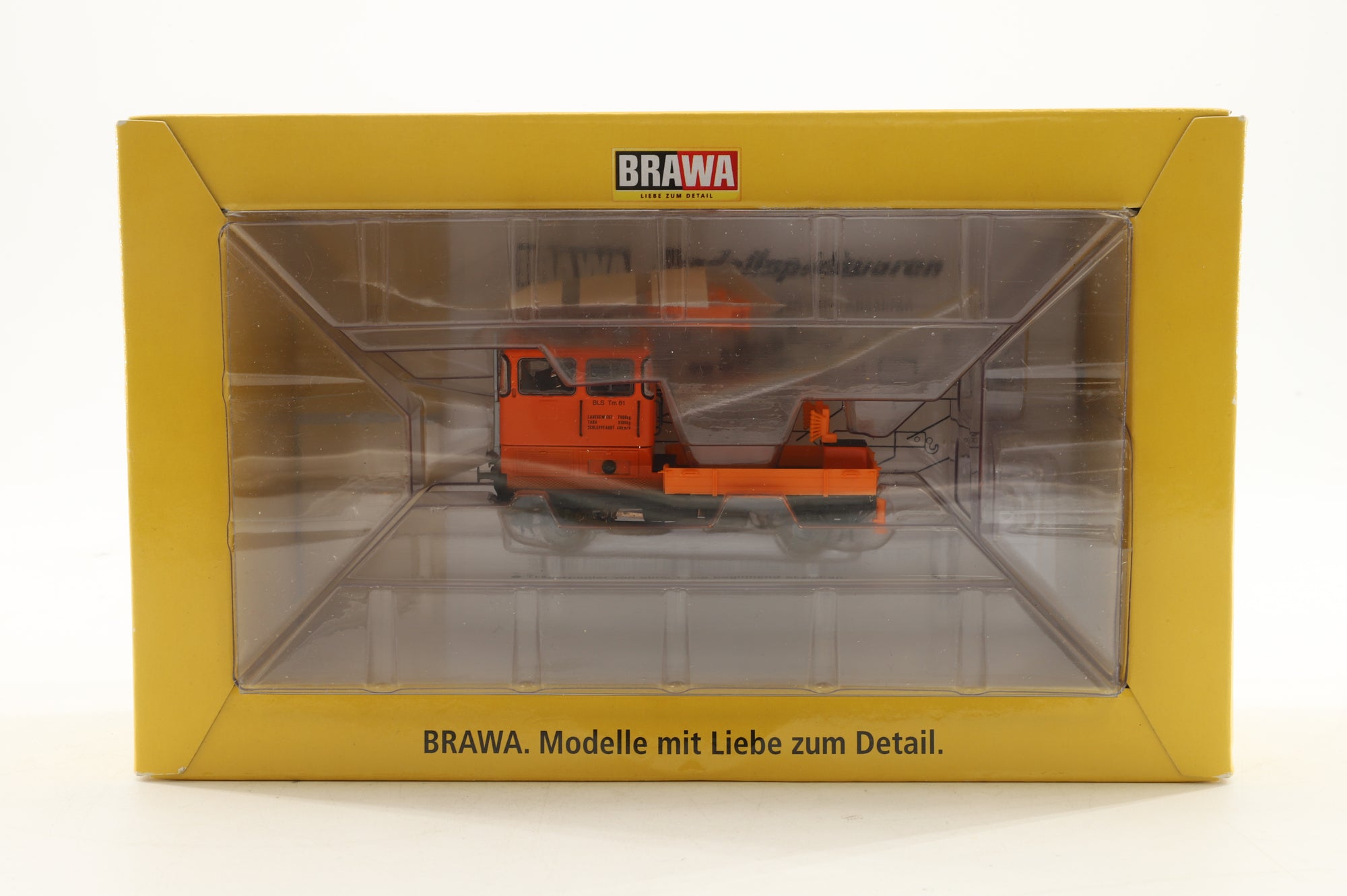 Brawa HO 42672 KLV 53 Engineering Vehicle in BLS Orange