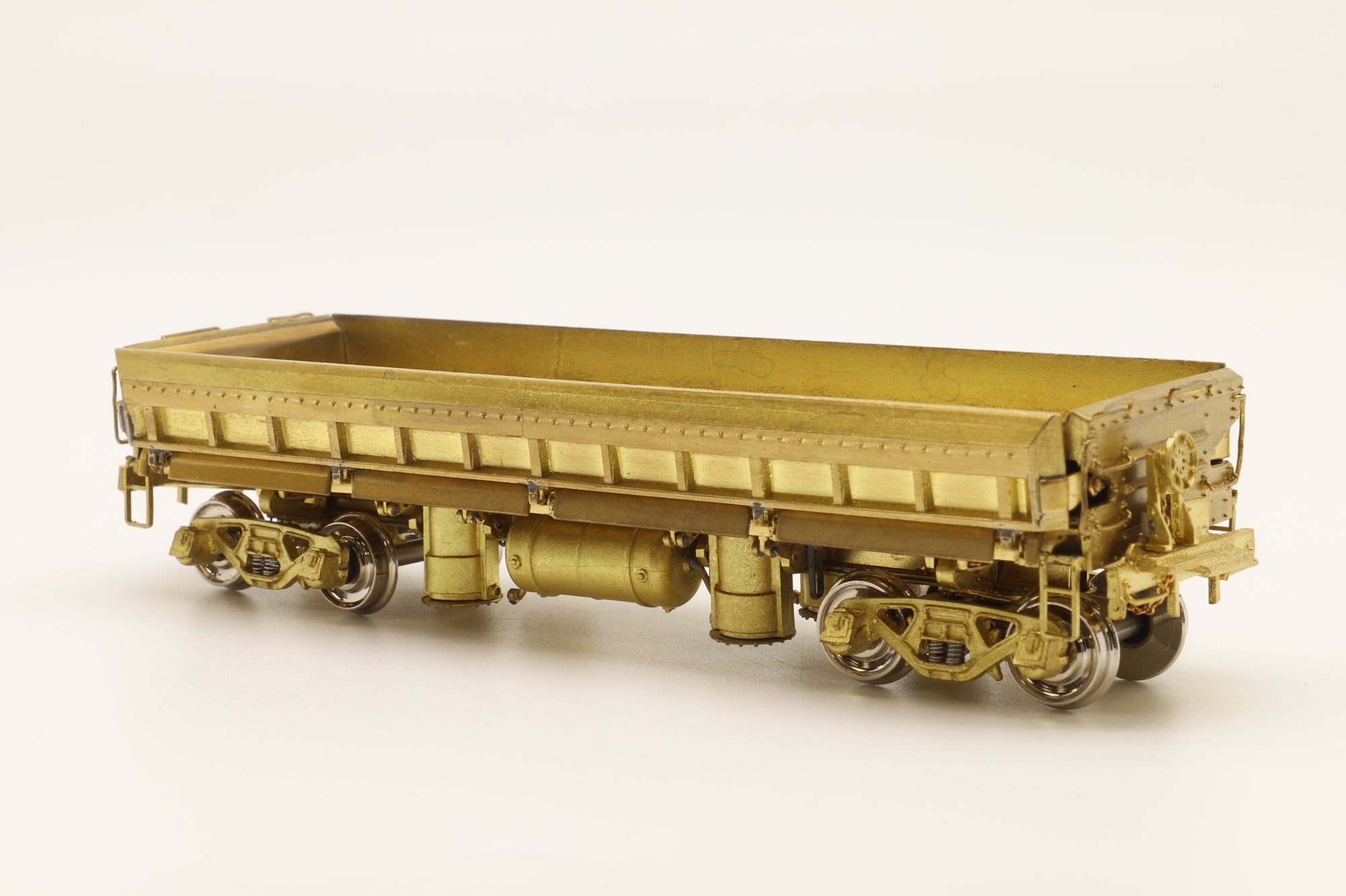 Overland Models HO Brass 1371 Austin Western 30yd Air Dump Car Unpainted