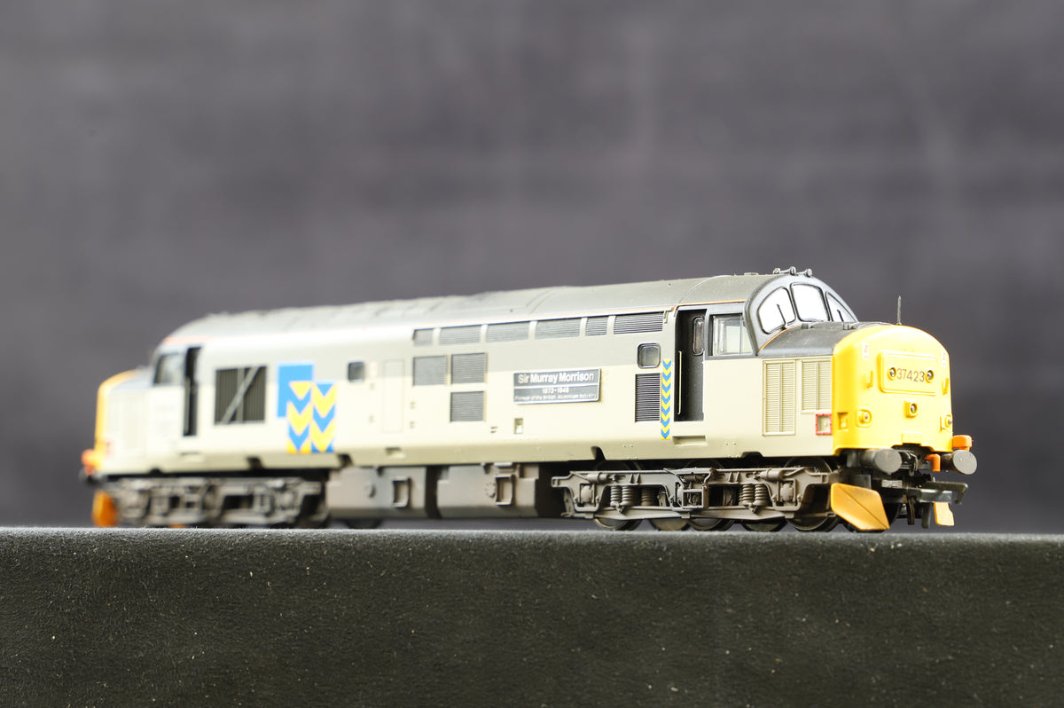 Bachmann OO Class 37 &#39;37423&#39; 3 tone Grey Metals Sector, Weathered