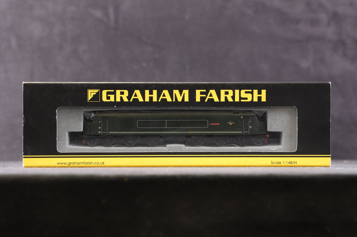 Graham Farish N 371-202 Class 44 Diesel &#39;D7&#39; &#39;Ingleborough&#39; BR Green L/Crest