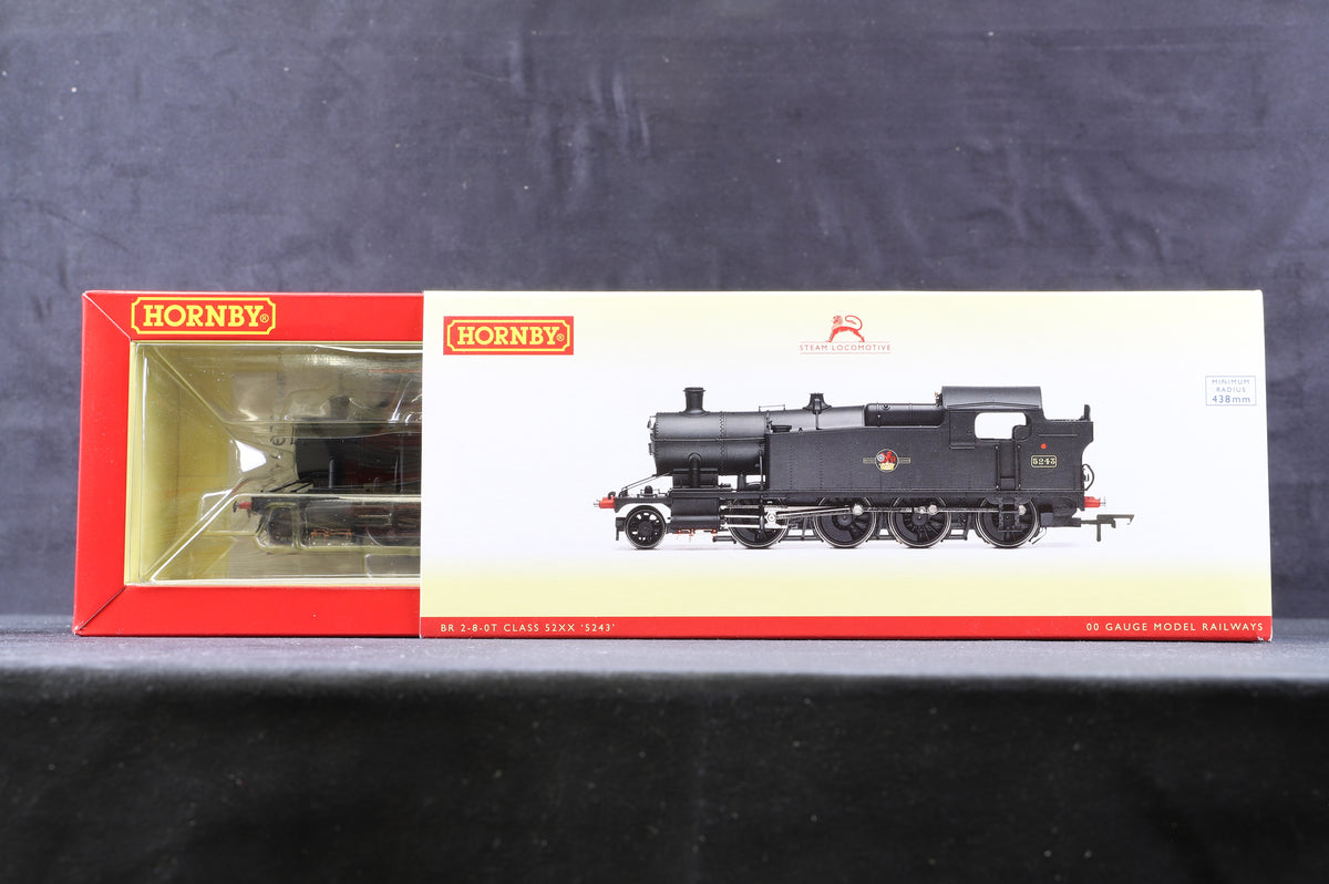 Hornby OO R3126 2-8-0T Class 52xx &#39;5243&#39; BR Black L/C