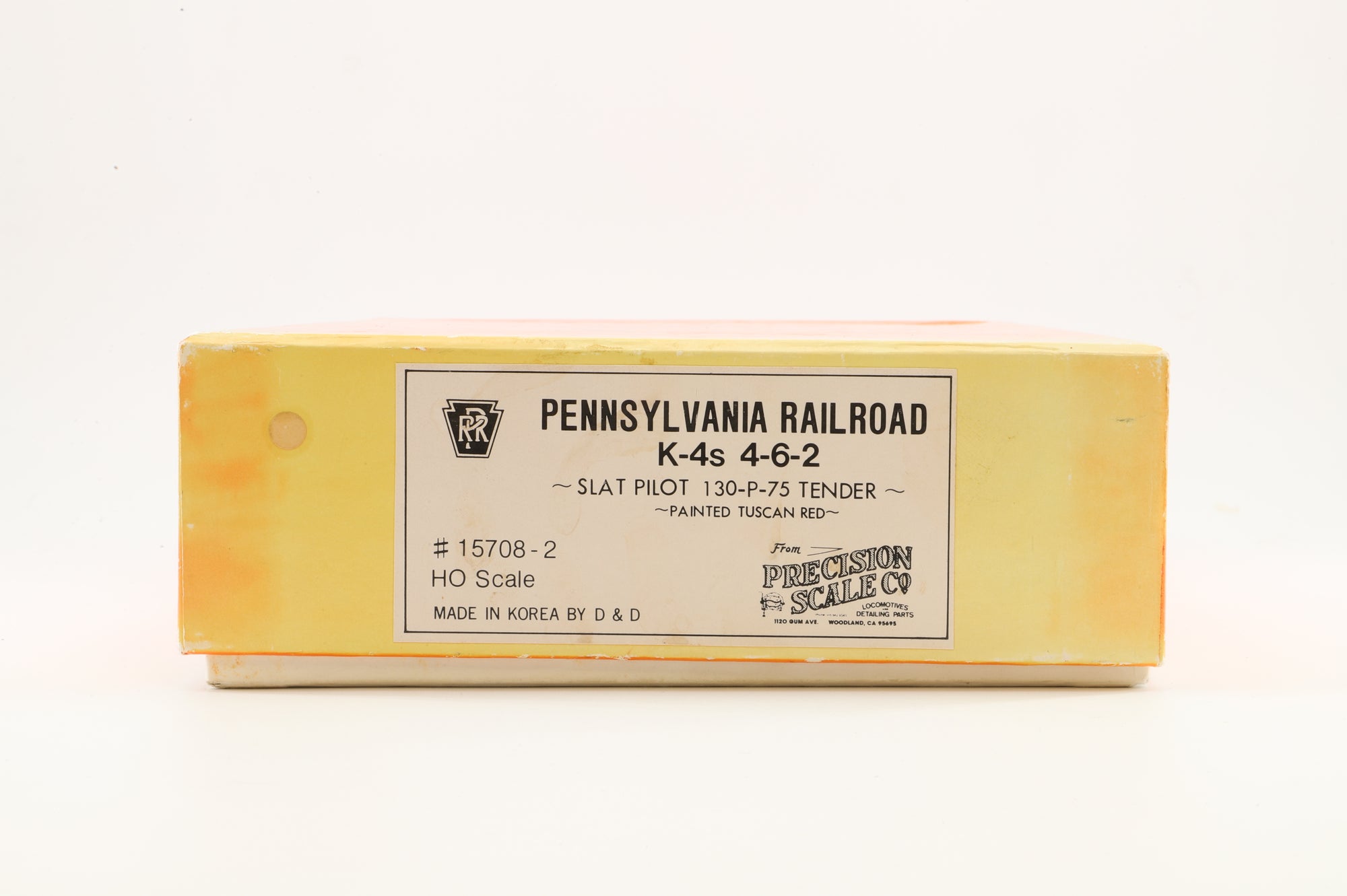 Precision Scale HO Brass 15708.2 Steam Loco PRR Class K4s 4-6-2 Unnumbered - Tuscan Red w/ decals