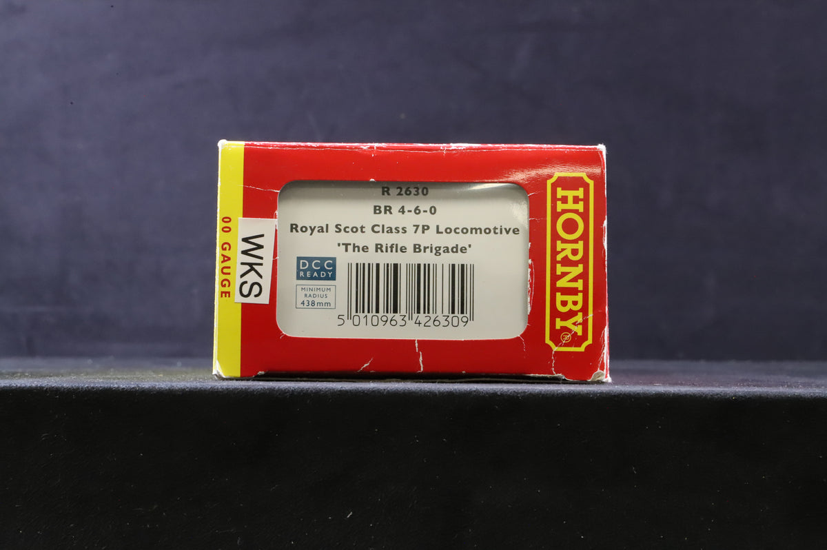 WORKSHOP Hornby OO R2630 Royal Scot Class 7P &#39;46146&#39; &#39;The Rifle Brigade&#39; BR Green L/C Non Runner