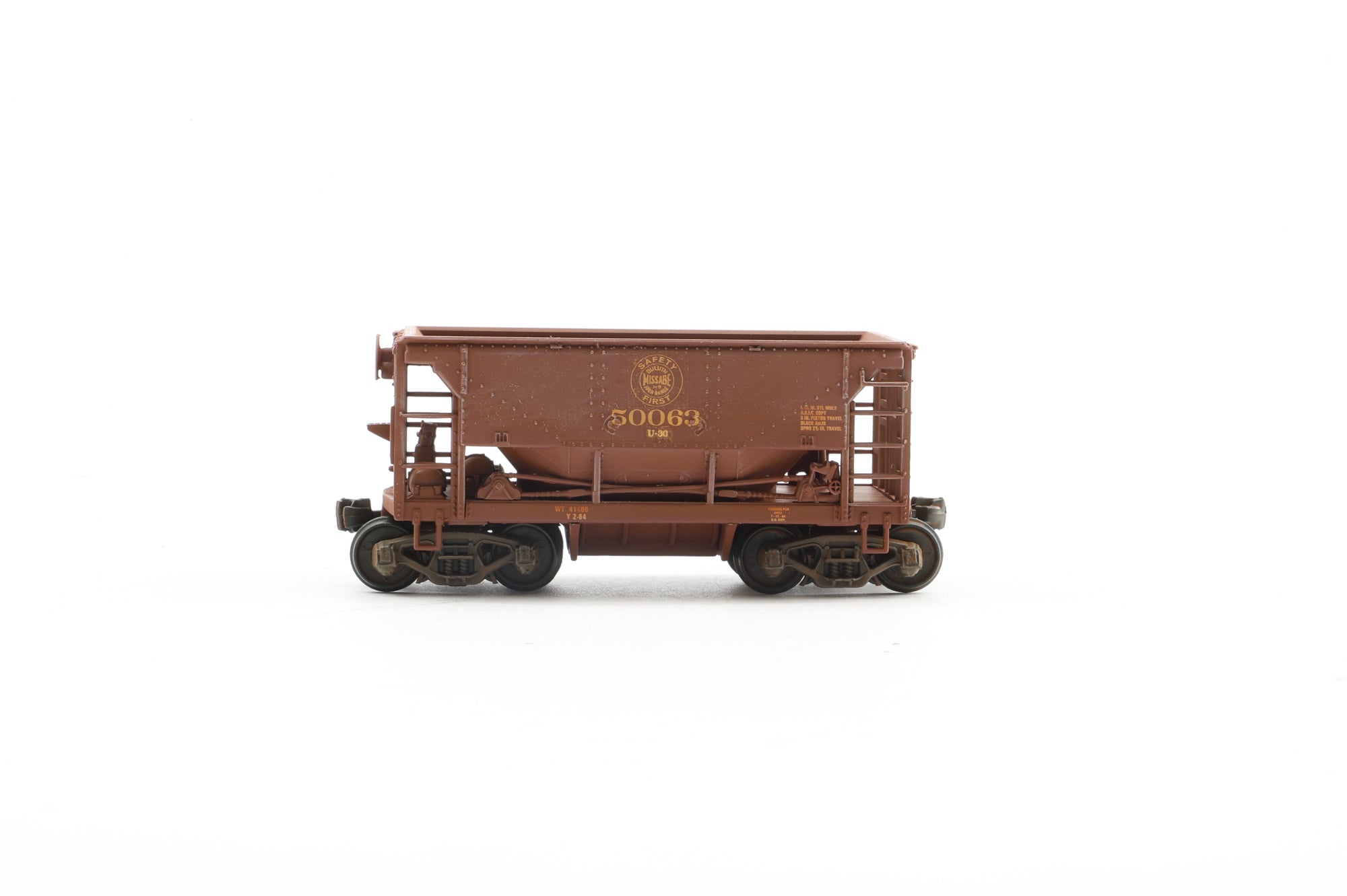 Walthers HO 932-4462 12-Pack of Ore Cars in DMIR Brown - Pro-Customised/Weathered