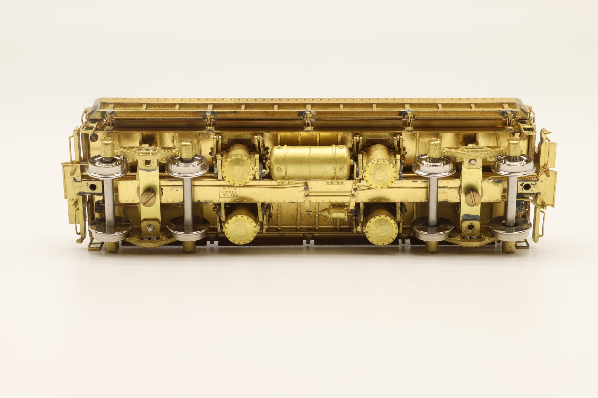 Overland Models HO Brass 1371 Austin Western 30yd Air Dump Car Unpainted