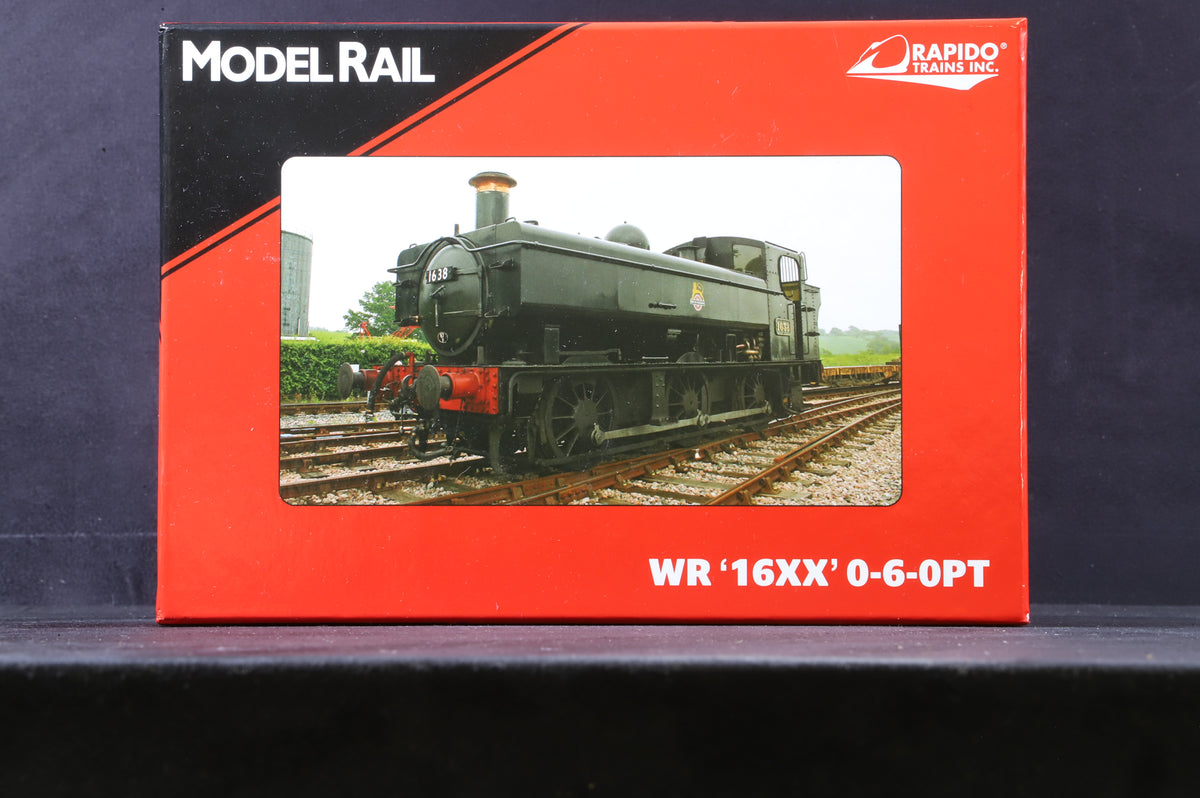 Model Rail/Rapido OO MR-304A Class 16XX No.1636 in BR Black w/ Late Crests