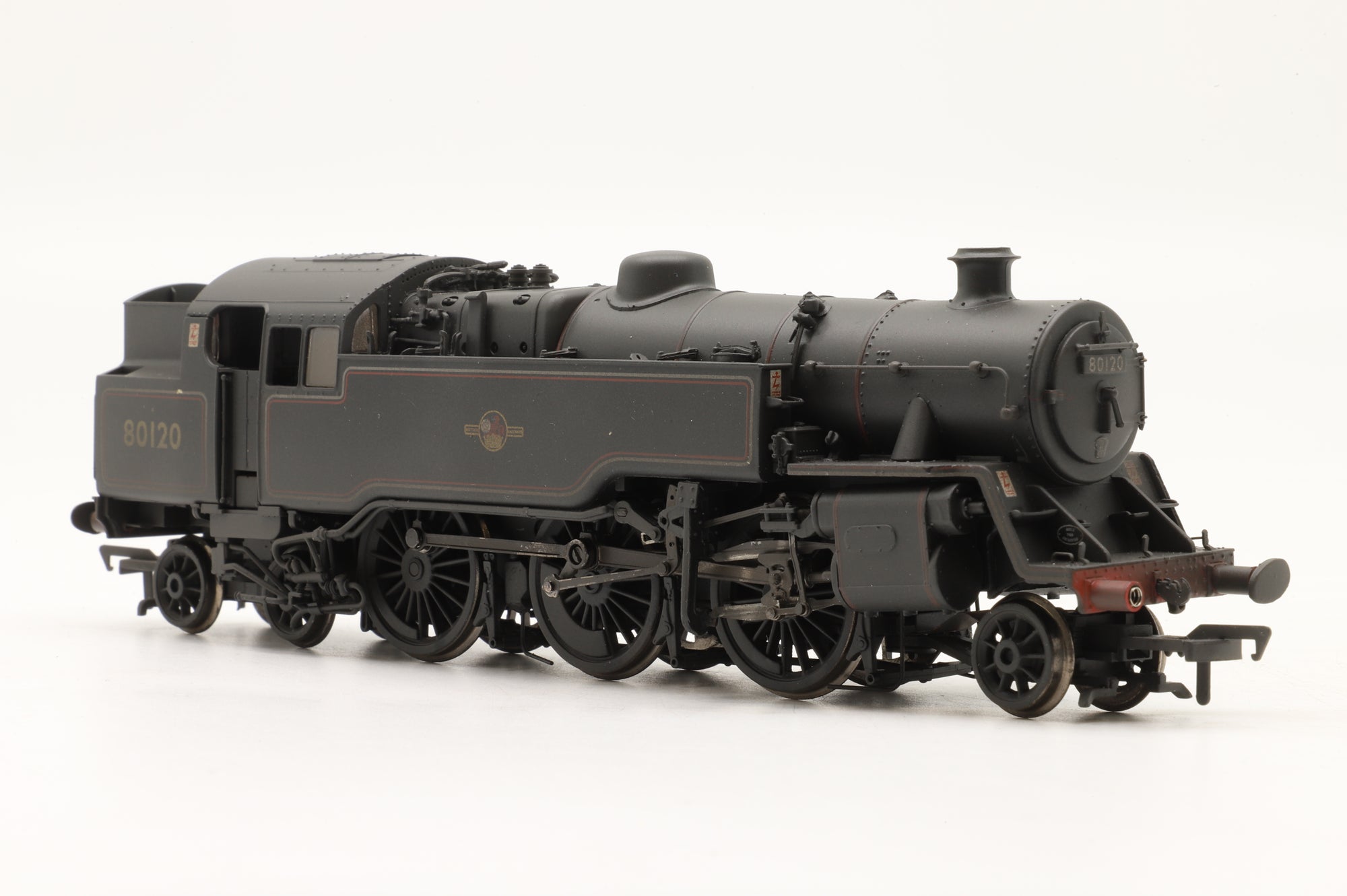 Bachmann OO 32-354A Standard Class 4MT Tank '80120' BR Lined Black L/C Weathered