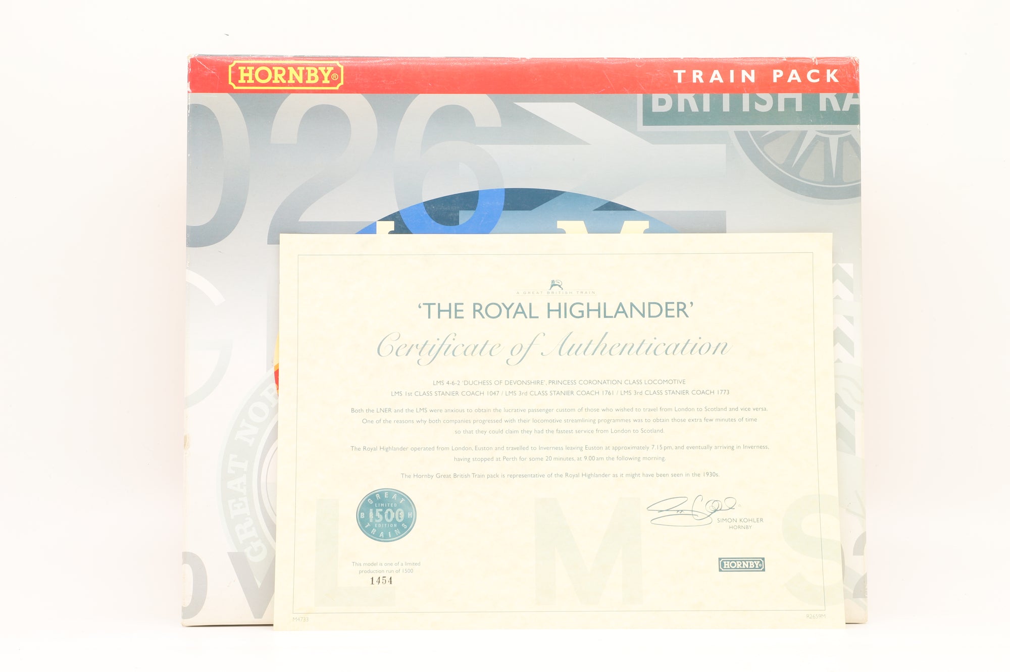 Hornby OO R2659M The Royal Highlander Train Pack Ltd Ed 1454/ 1500