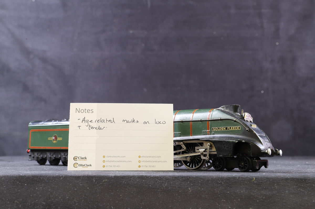 Hornby Dublo OO 2211 Class A4 &#39;60030&#39; &#39;Golden Fleece&#39; BR Lined Green L/C 2-Rail