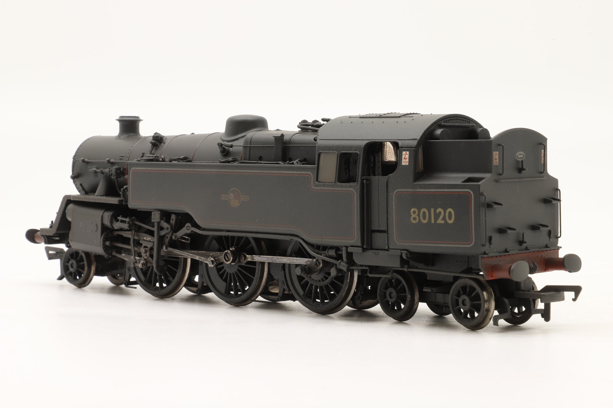 Bachmann OO 32-354A Standard Class 4MT Tank '80120' BR Lined Black L/C Weathered