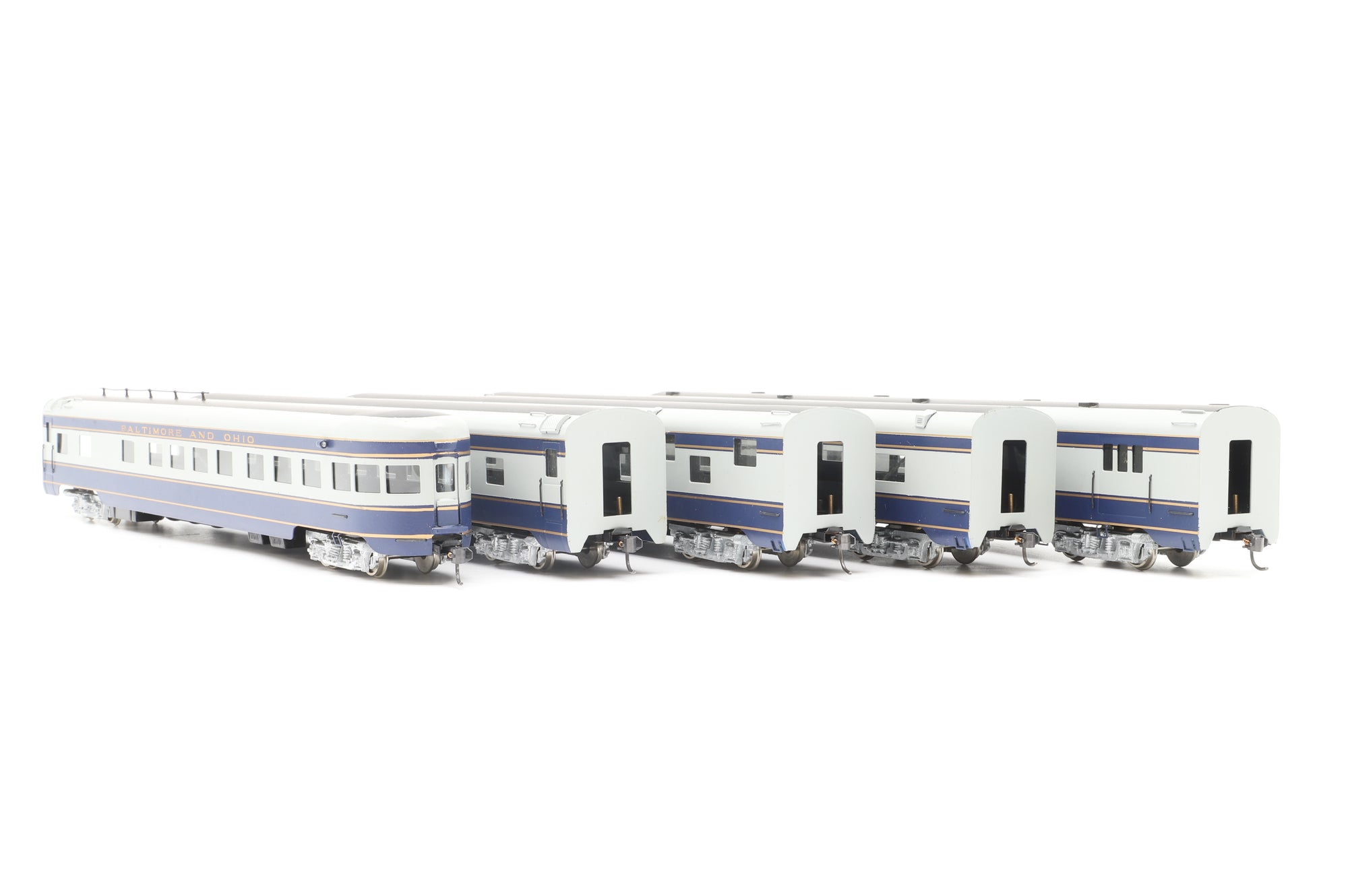 Westside Model Company HO Brass B&O Capitol Dome Passenger Car Set