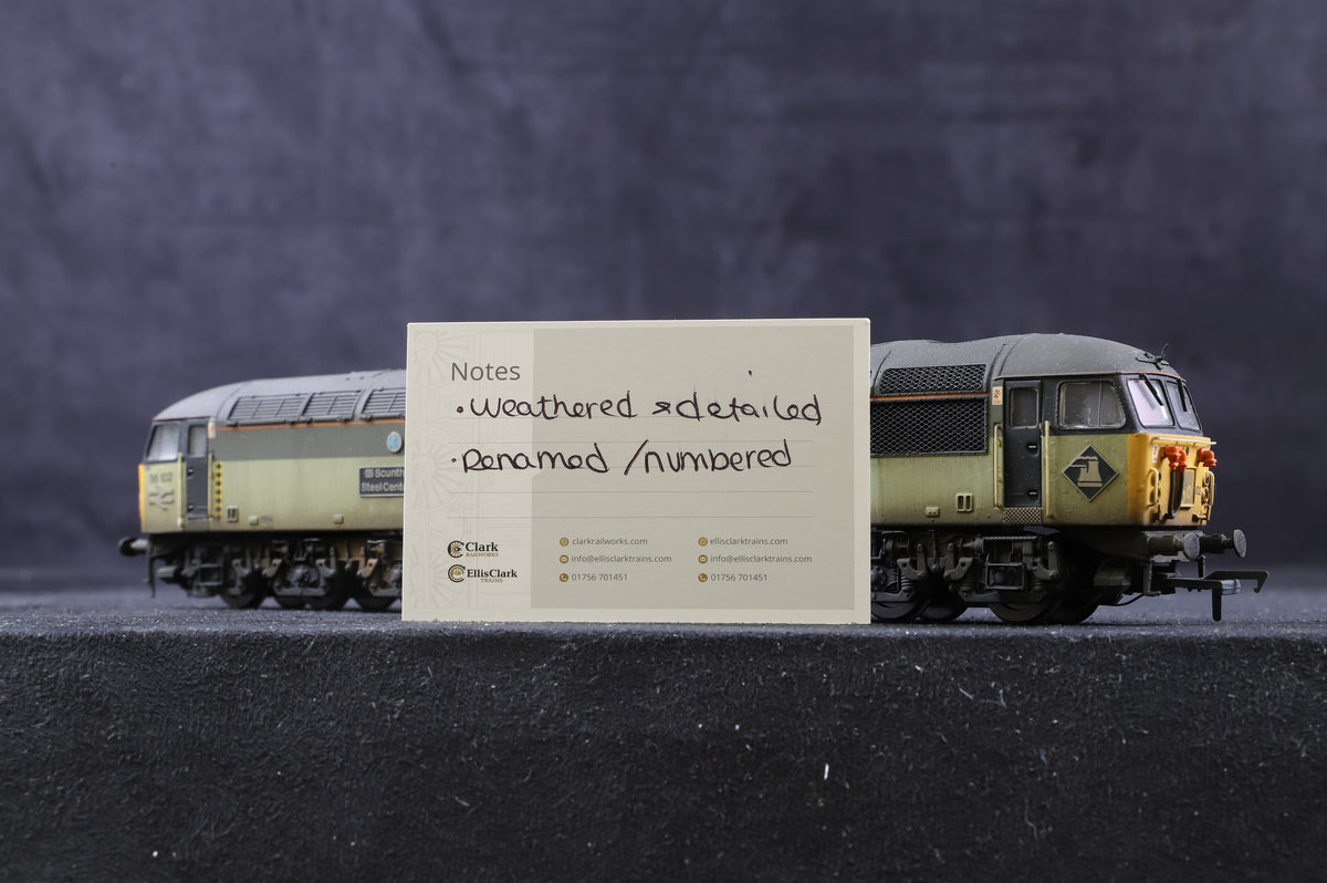 Hornby OO BR Sub Sector &#39;56102&#39; &#39;Scunthorpe Steel Centenary&#39;, Weathered