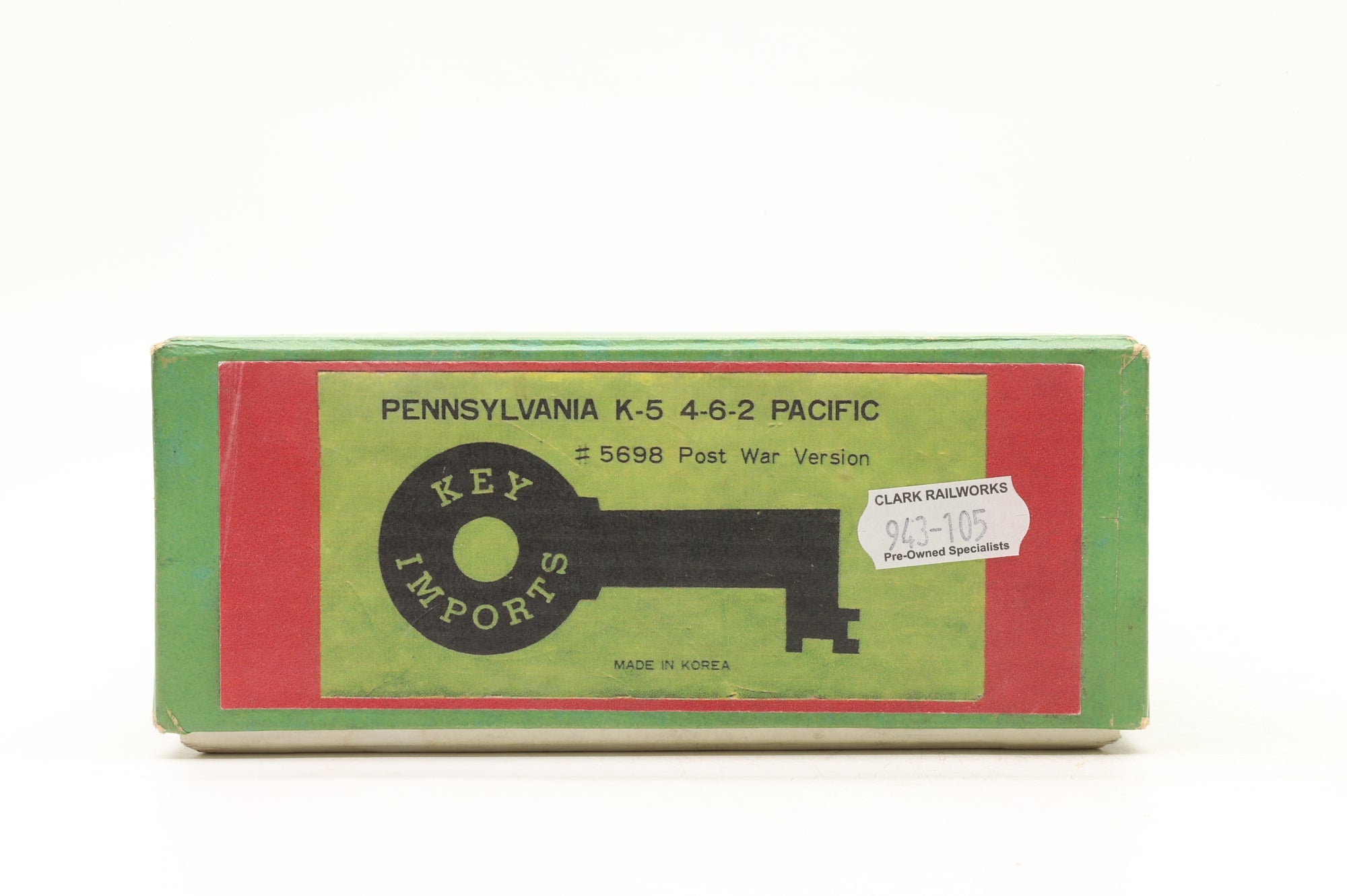 Key Imports HO Brass Pennsylvania K-5 4-6-2 Pacific '5698' Steam Locomotive DCC Sound Factory Painted