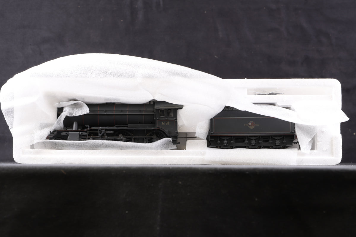 Bachmann OO 32-275K Class K3 &#39;61811&#39; BR Lined Black L/C, Weathered Excl. Bachmann