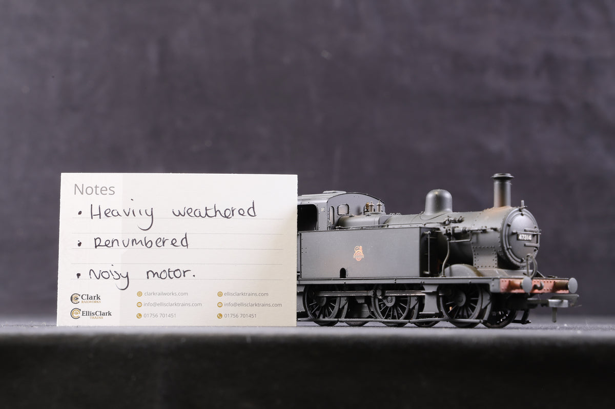 Bachmann OO 32-232 Class 3F Jinty &#39;47314&#39; BR Black L/Crest,  Re-No&#39;d &amp; Weathered