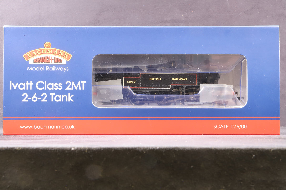 Bachmann OO 31-443 LMS Ivatt 2MT Tank &#39;41227&#39; British Railways Lined Black