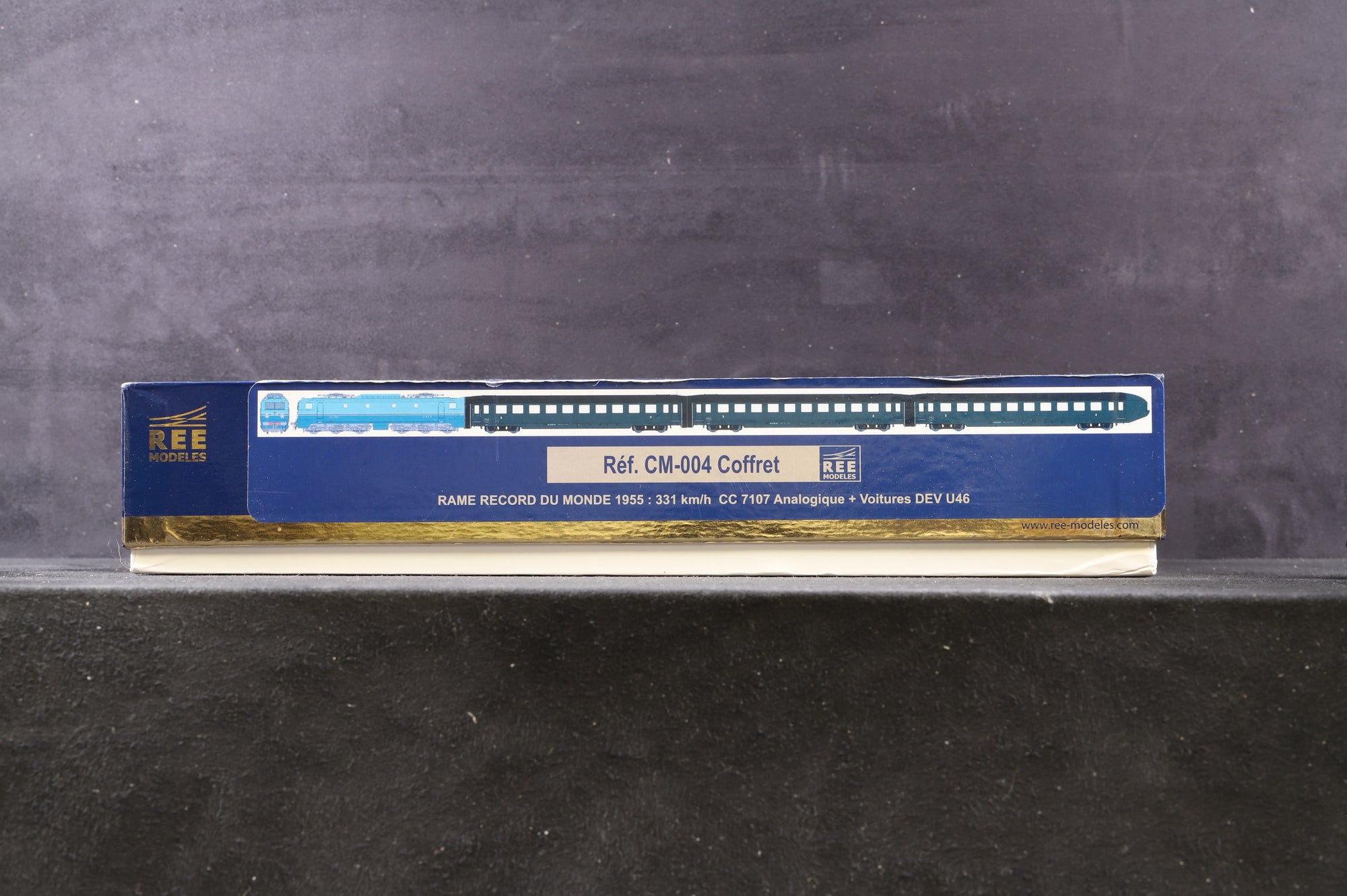Ree Models CM-004 Coffret Rame Record Du Monde 1955:331km/h CC 7107 Analogique + Voitures DEV U46