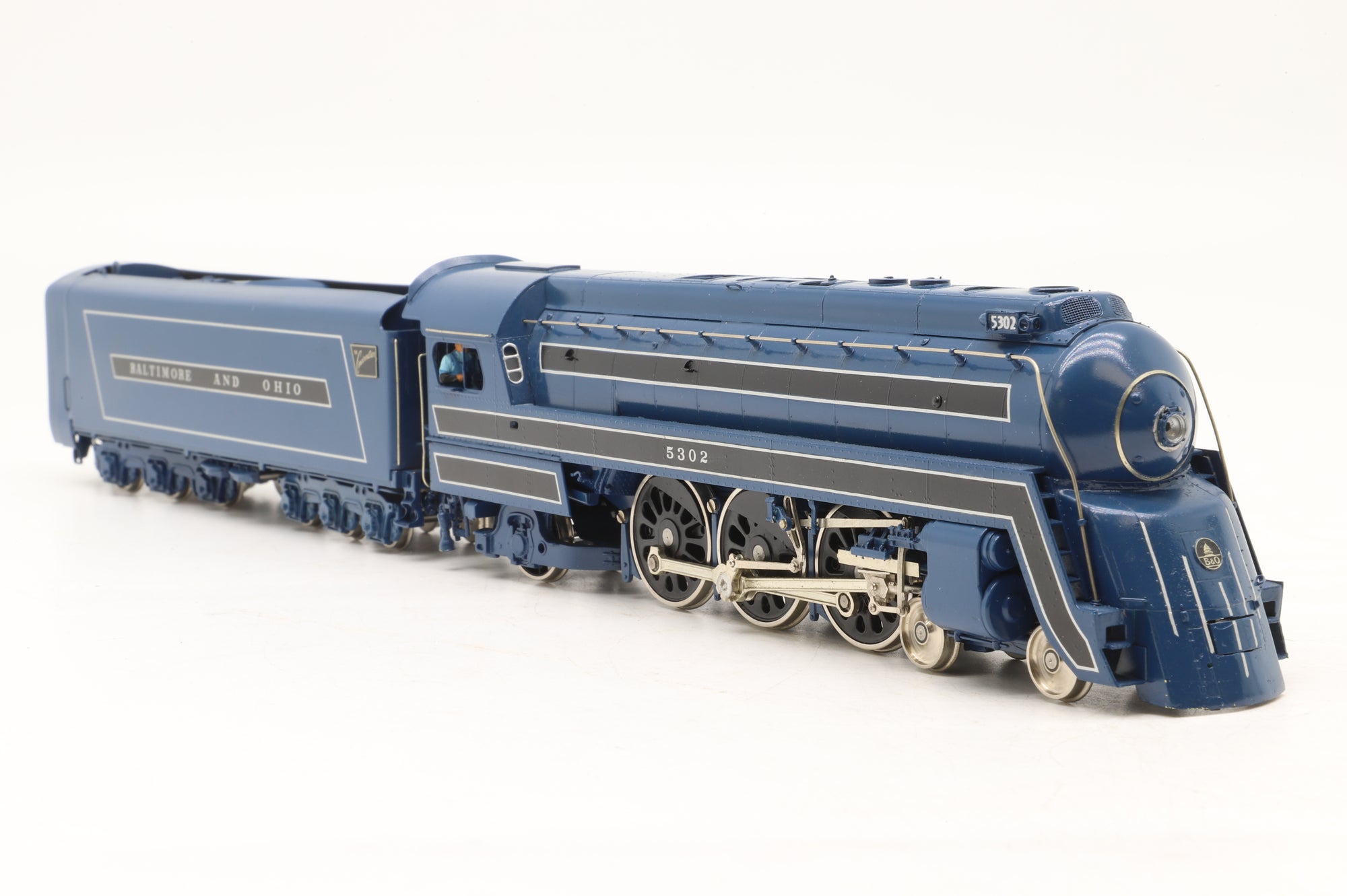 Key Imports/Samhongsa HO Brass P7d 4-6-2 Pacific #5302 in B&O Blue, Factory Painted