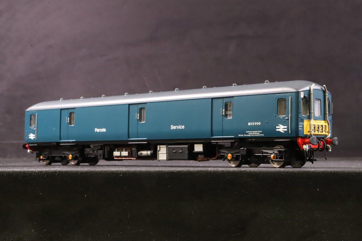 Heljan OO 8992 Class 128 Parcels DMU &#39;M55990&#39; BR Blue Small Yellow Panels