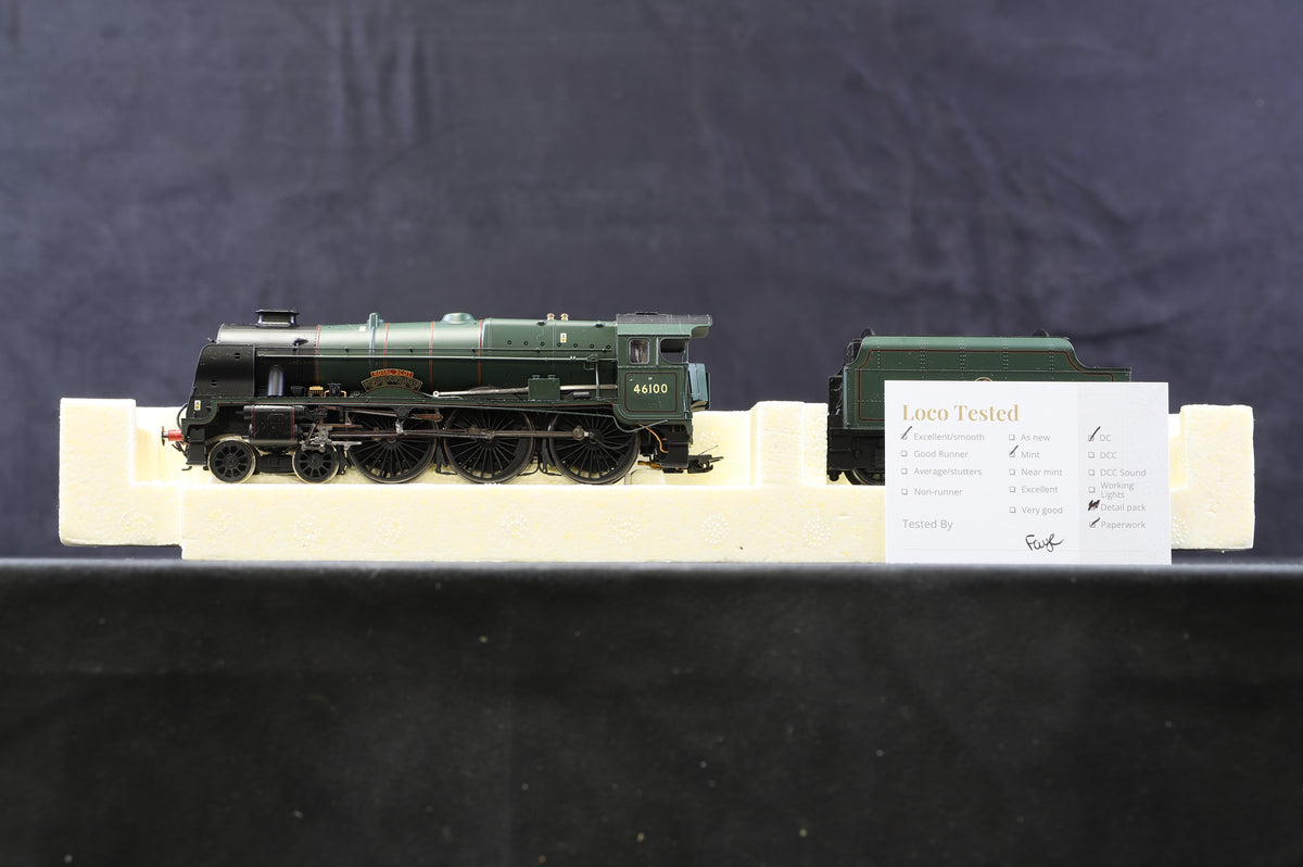 Hornby OO R2824 BR 4-6-0 Royal Scot Class 7P &#39;46100&#39; &#39;Royal Scot&#39; BR Lined Green L/C