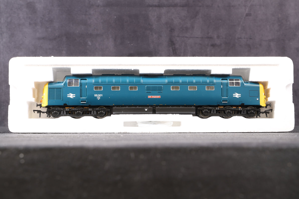 Bachmann OO 32-530DS Class 55 &#39;St Paddy&#39; &#39;55001&#39; BR Blue, DCC Sound