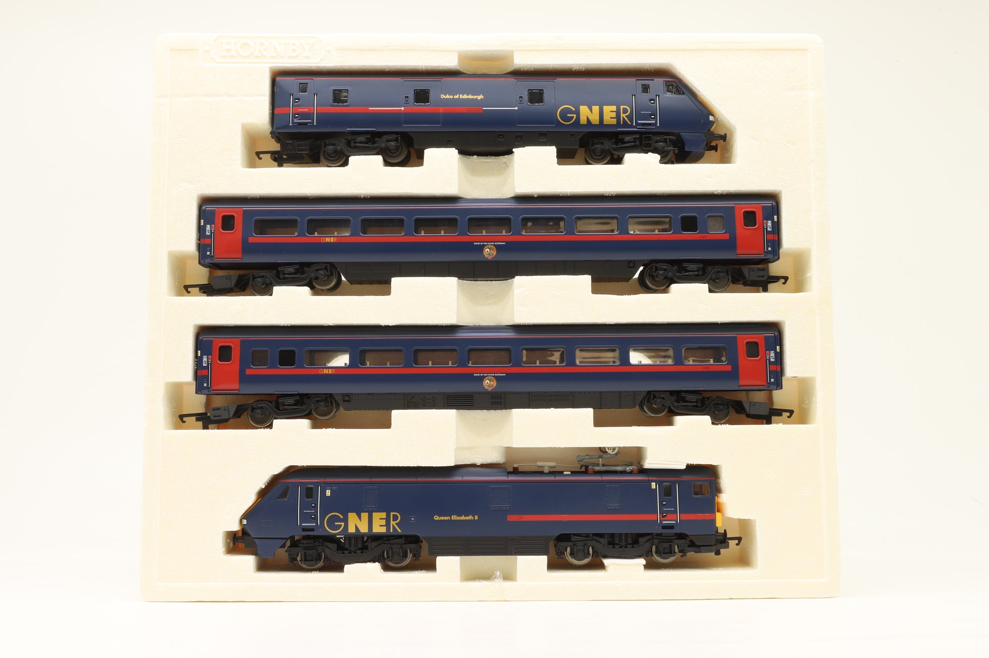 Hornby OO R2427 Class 91 225 4-Unit Set 'Mallard' in GNER Livery