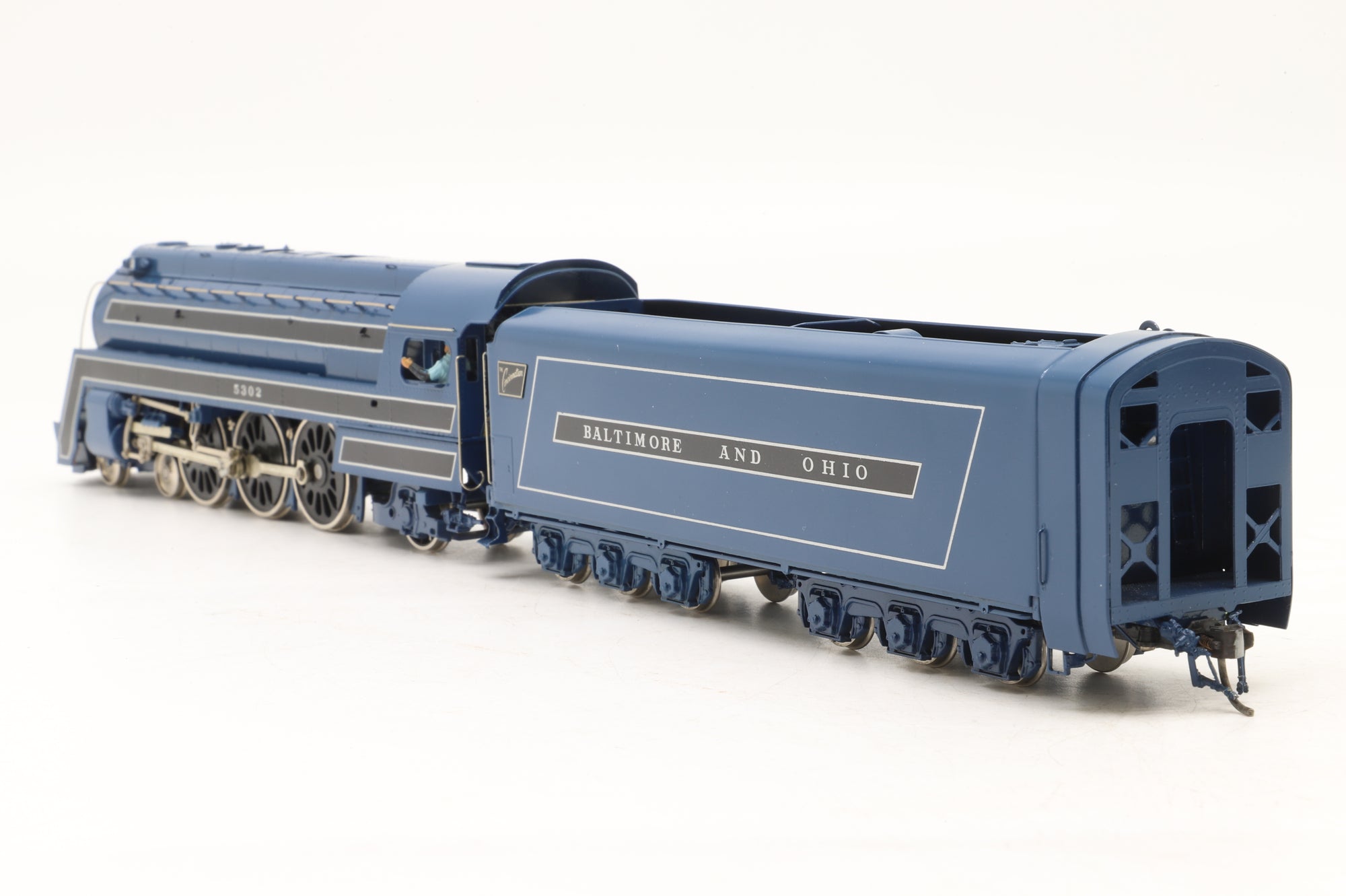 Key Imports/Samhongsa HO Brass P7d 4-6-2 Pacific #5302 in B&O Blue, Factory Painted
