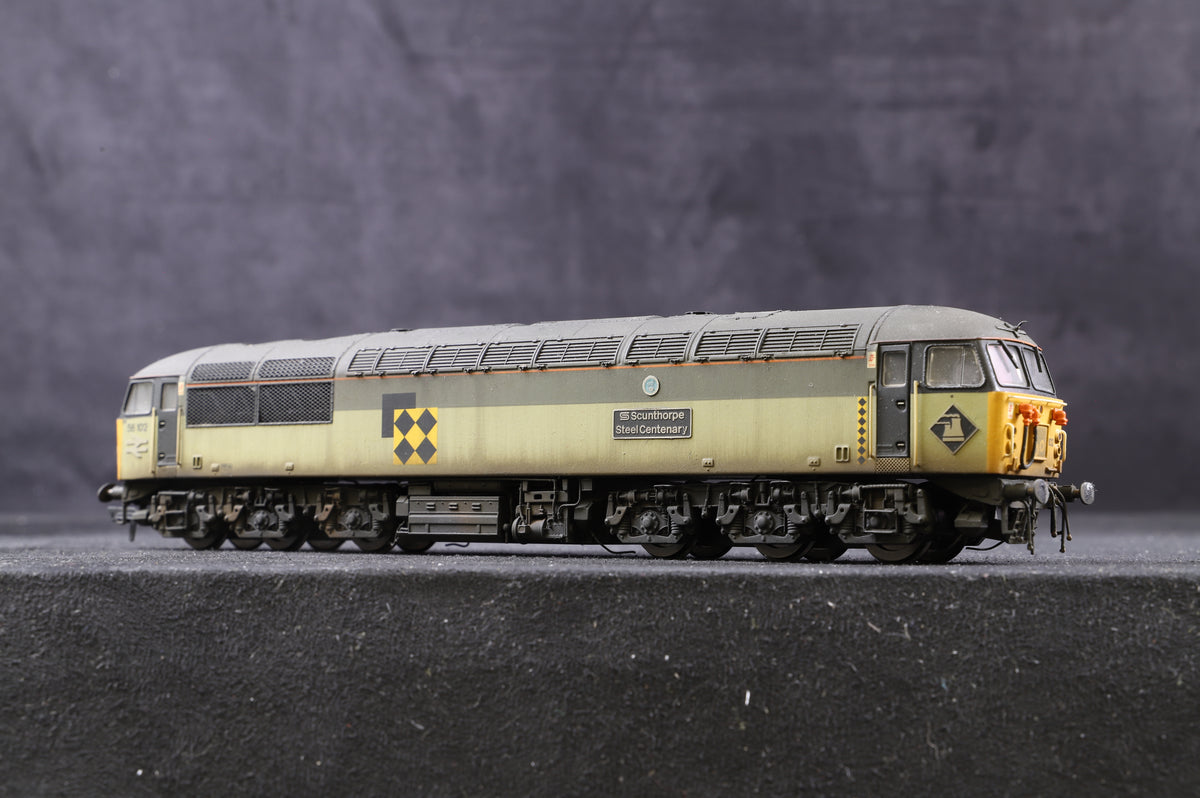 Hornby OO BR Sub Sector &#39;56102&#39; &#39;Scunthorpe Steel Centenary&#39;, Weathered