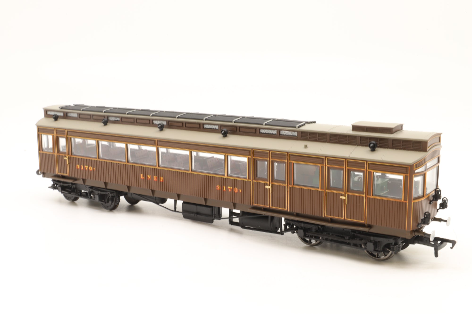 Heljan OO 31702 LNER Brown Electric Autocar No.3170 Rail Exclusive