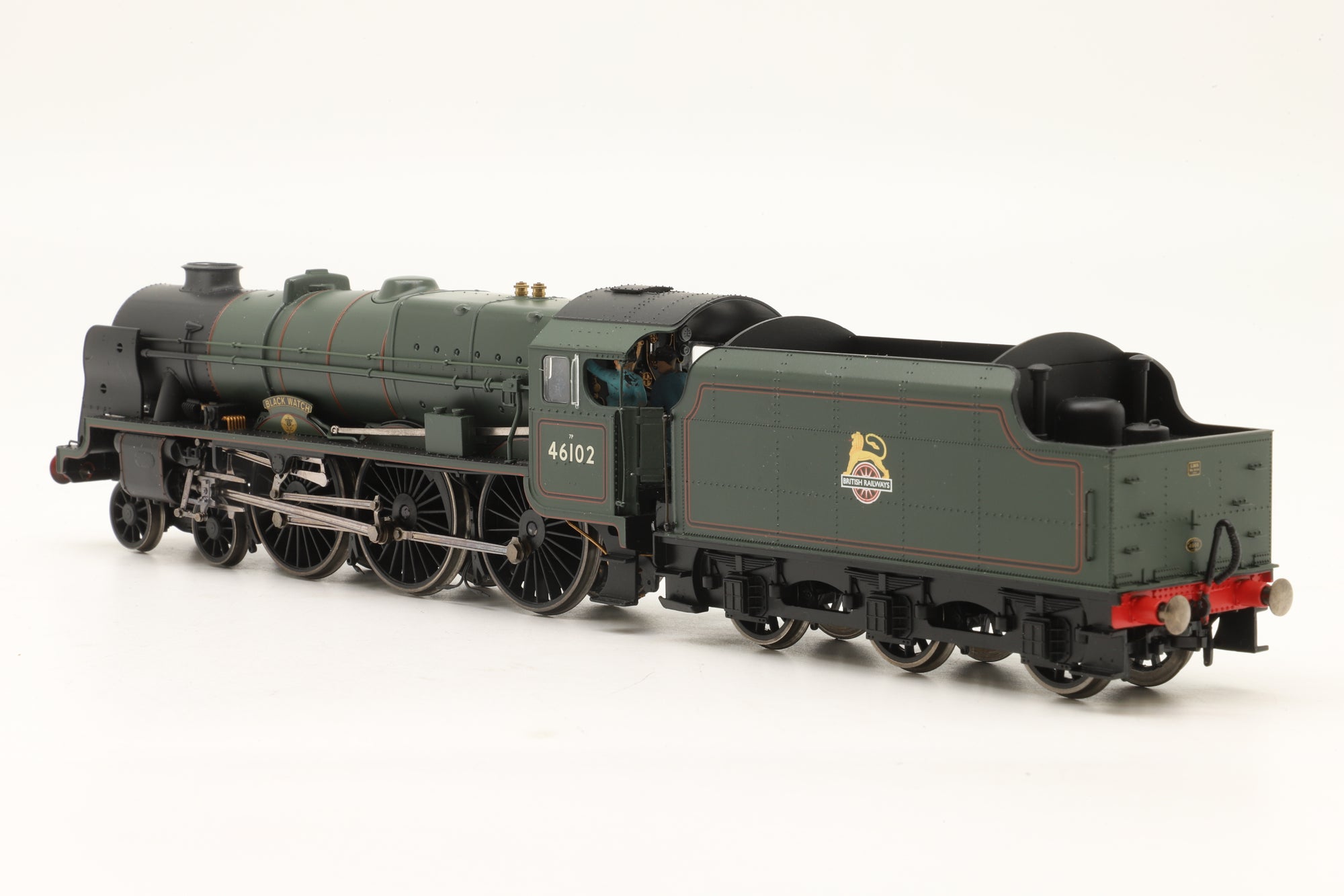 Hornby OO R2628X Royal Scot Class 7P 46102 'Black Watch' in Lined BR Green w/ Early Crests
