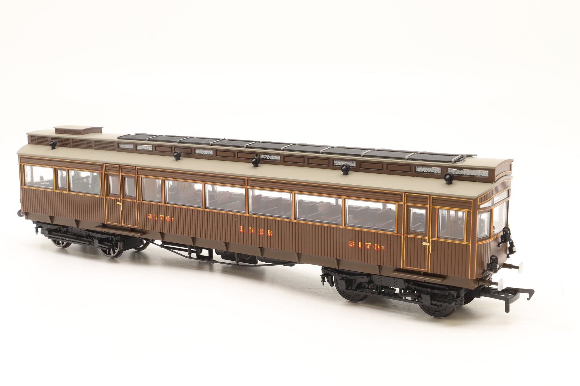 Heljan OO 31702 LNER Brown Electric Autocar No.3170 Rail Exclusive