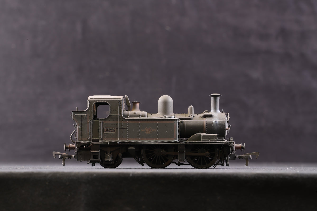 Hattons OO H1415 Cl.14xx 0-4-2 &#39;1432&#39; BR Lined Green L/Crest, Heavily Weathered