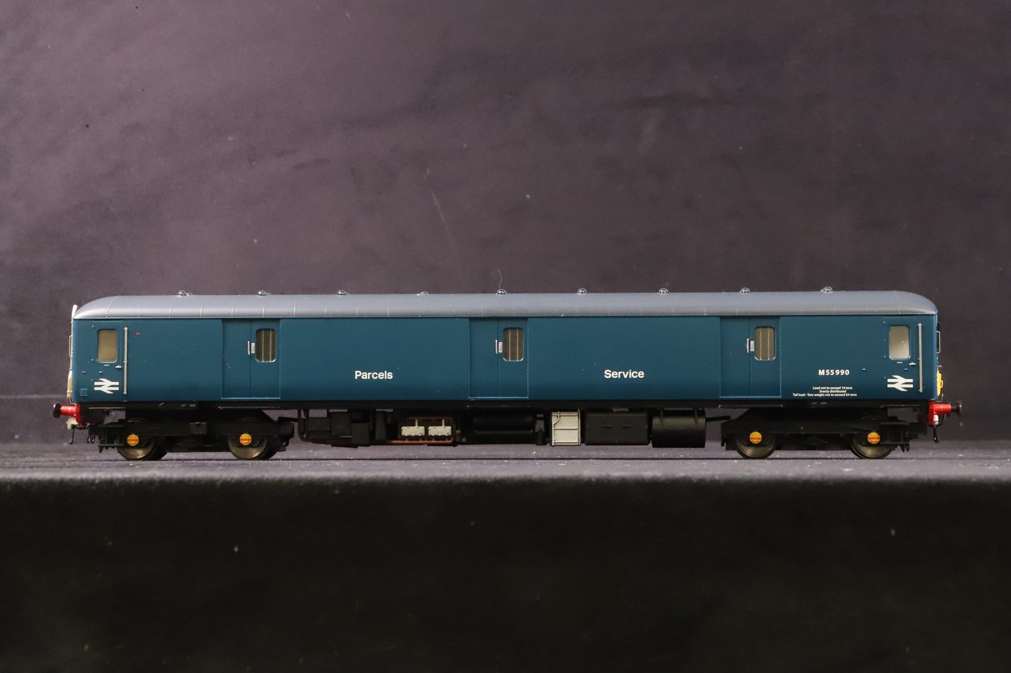 Heljan OO 8992 Class 128 Parcels DMU 'M55990' BR Blue Small Yellow Panels