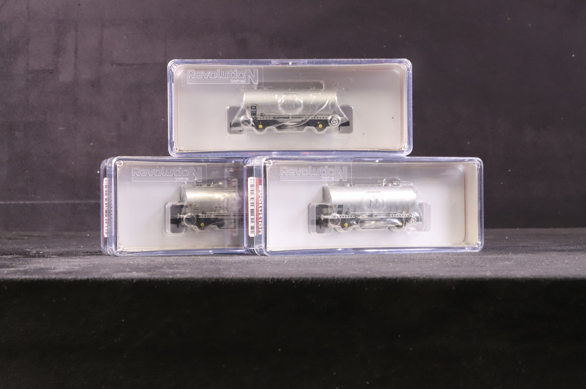 Revolution Trains N RT-PCV-TOPS-J PCV Cemflo TOPS Unbranded Triple Wagon Pack