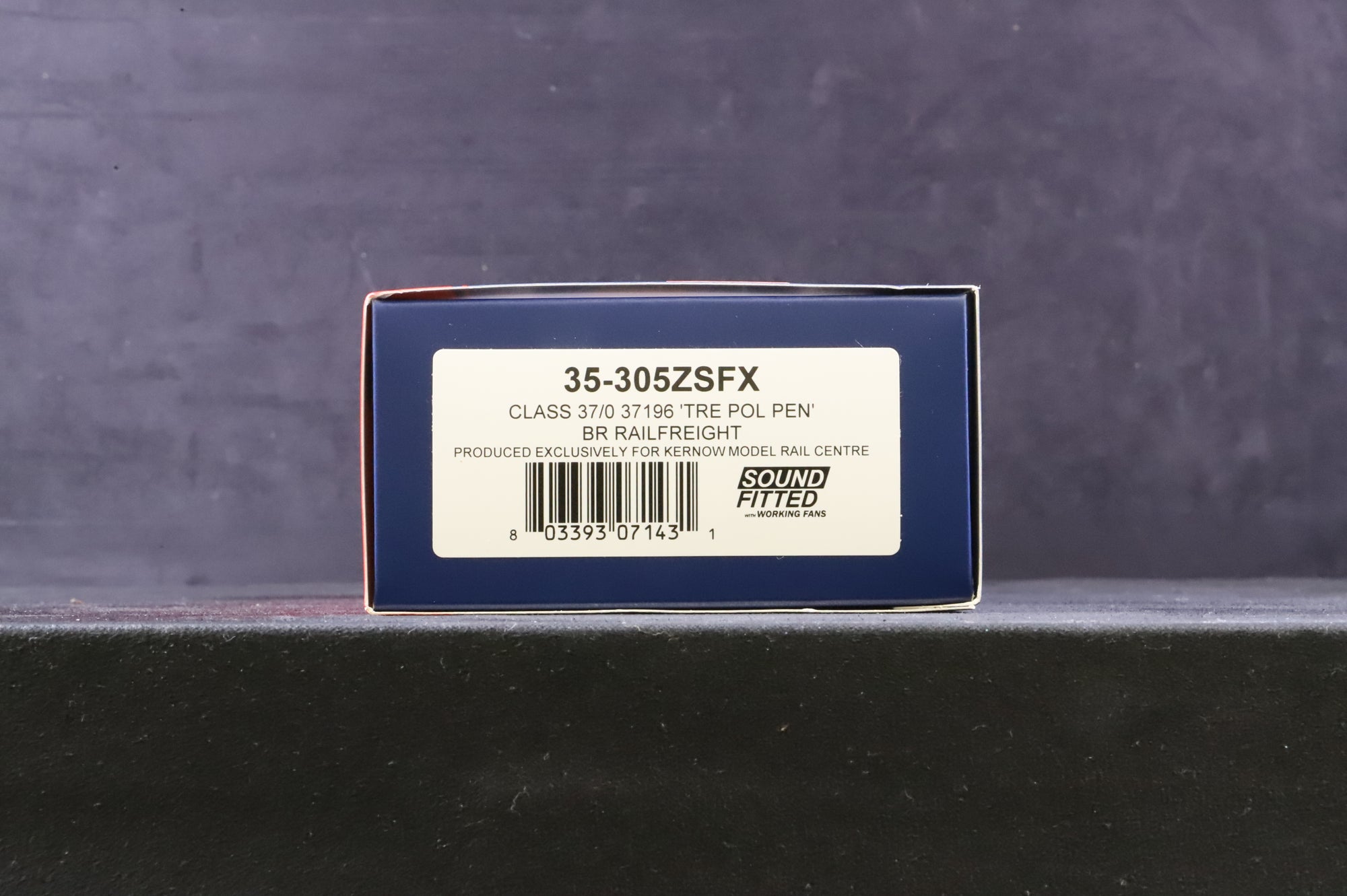 Bachmann OO 35-305ZSFX Class 37 37196 'Tre Pol & Pen' in BR Railfreight Grey w/ Large Logos - DCC Sound