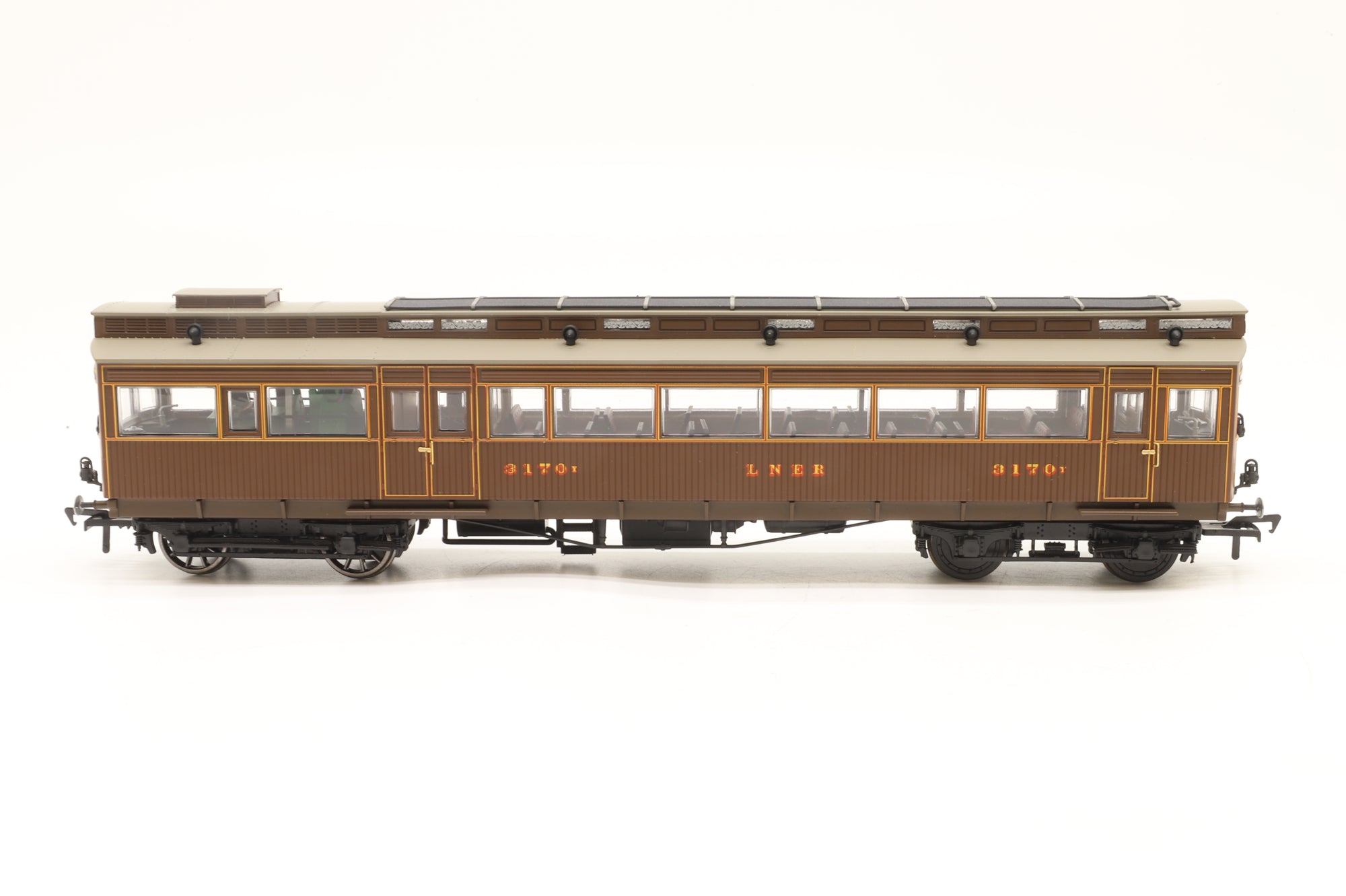 Heljan OO 31702 LNER Brown Electric Autocar No.3170 Rail Exclusive