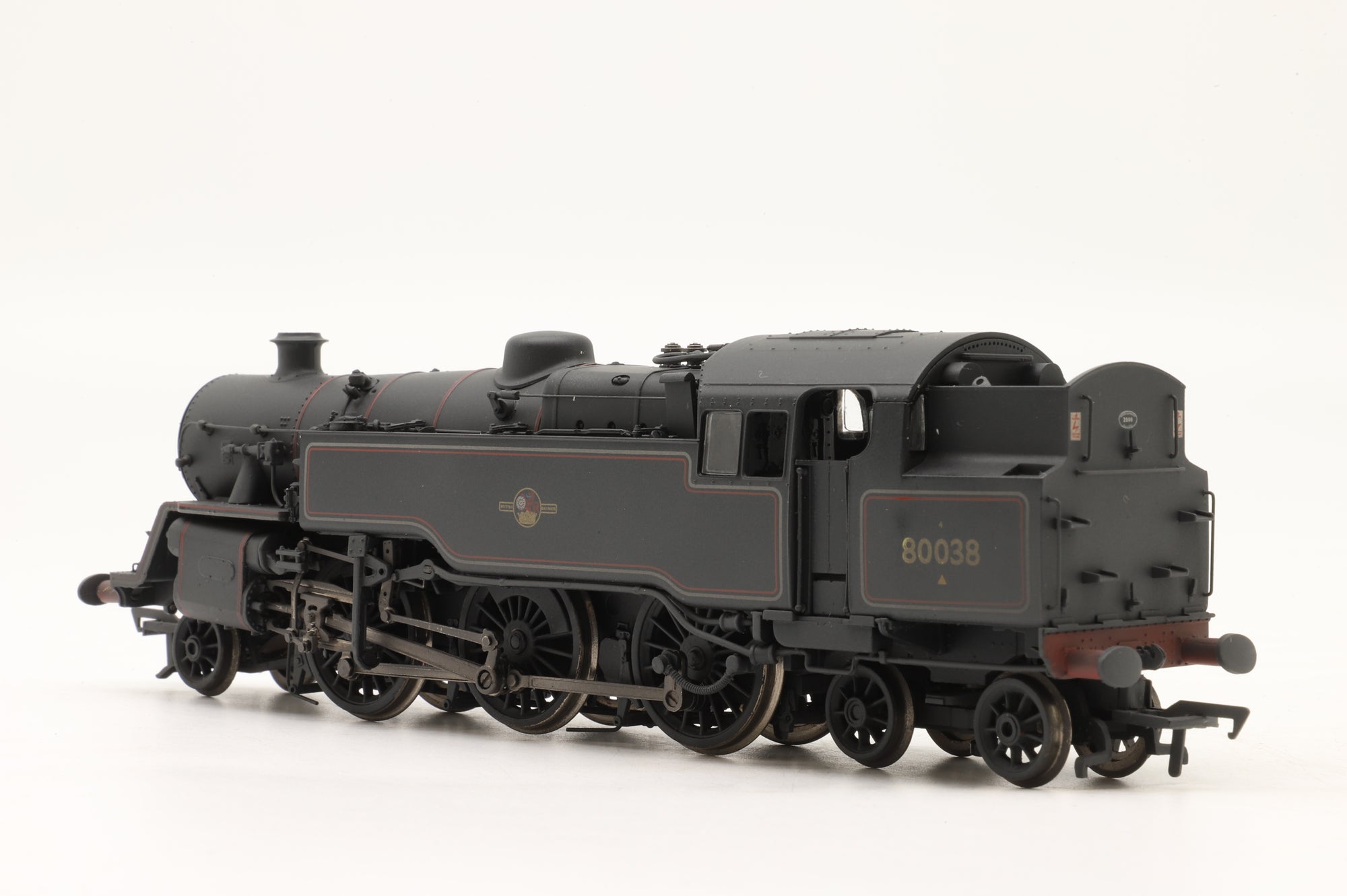 Bachmann OO 32-356 Standard Class 4MT Tank '80038' BR Black L/C Weathered